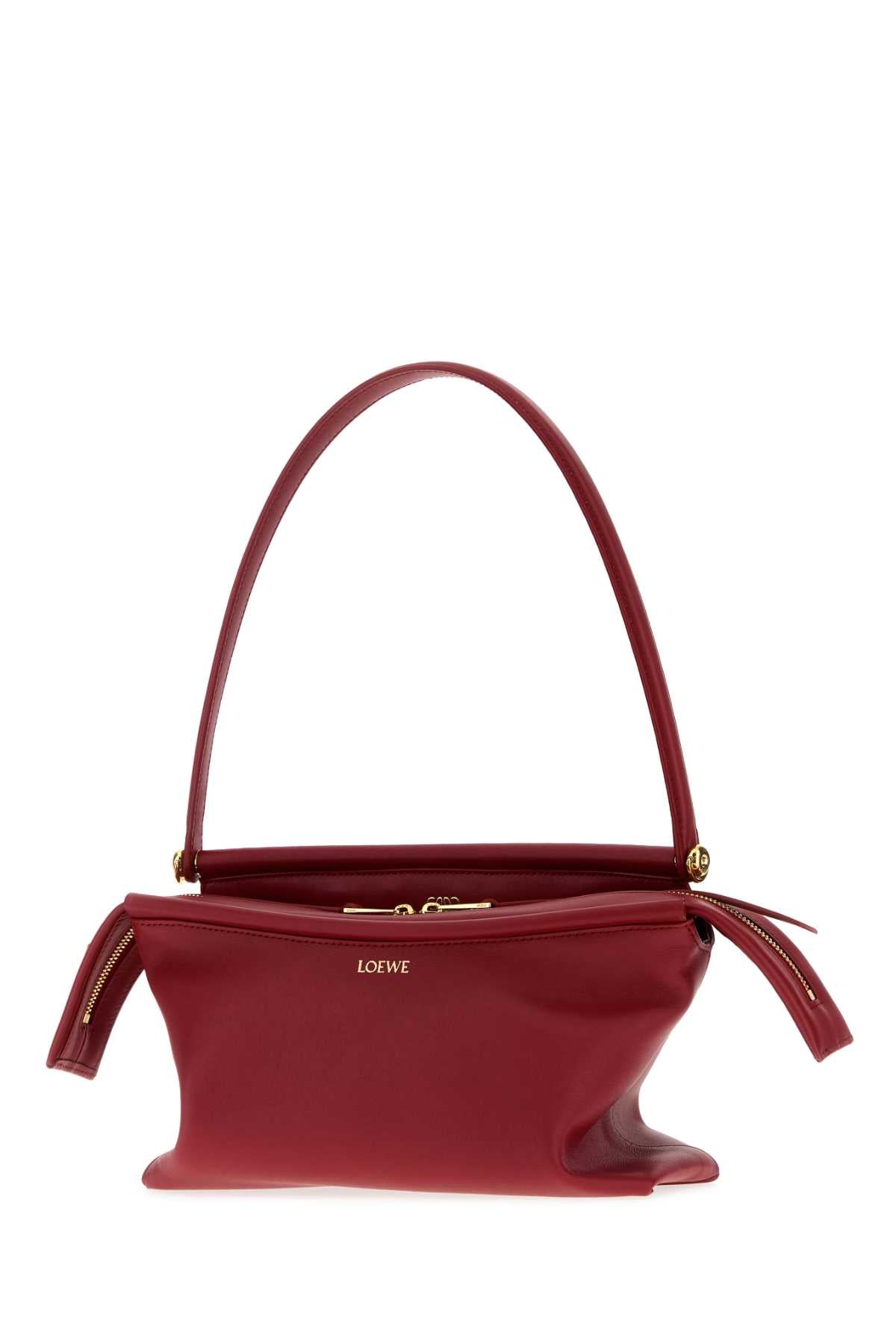 Loewe Women Red Leather Small Whisker Shoulder Bag LOEWE