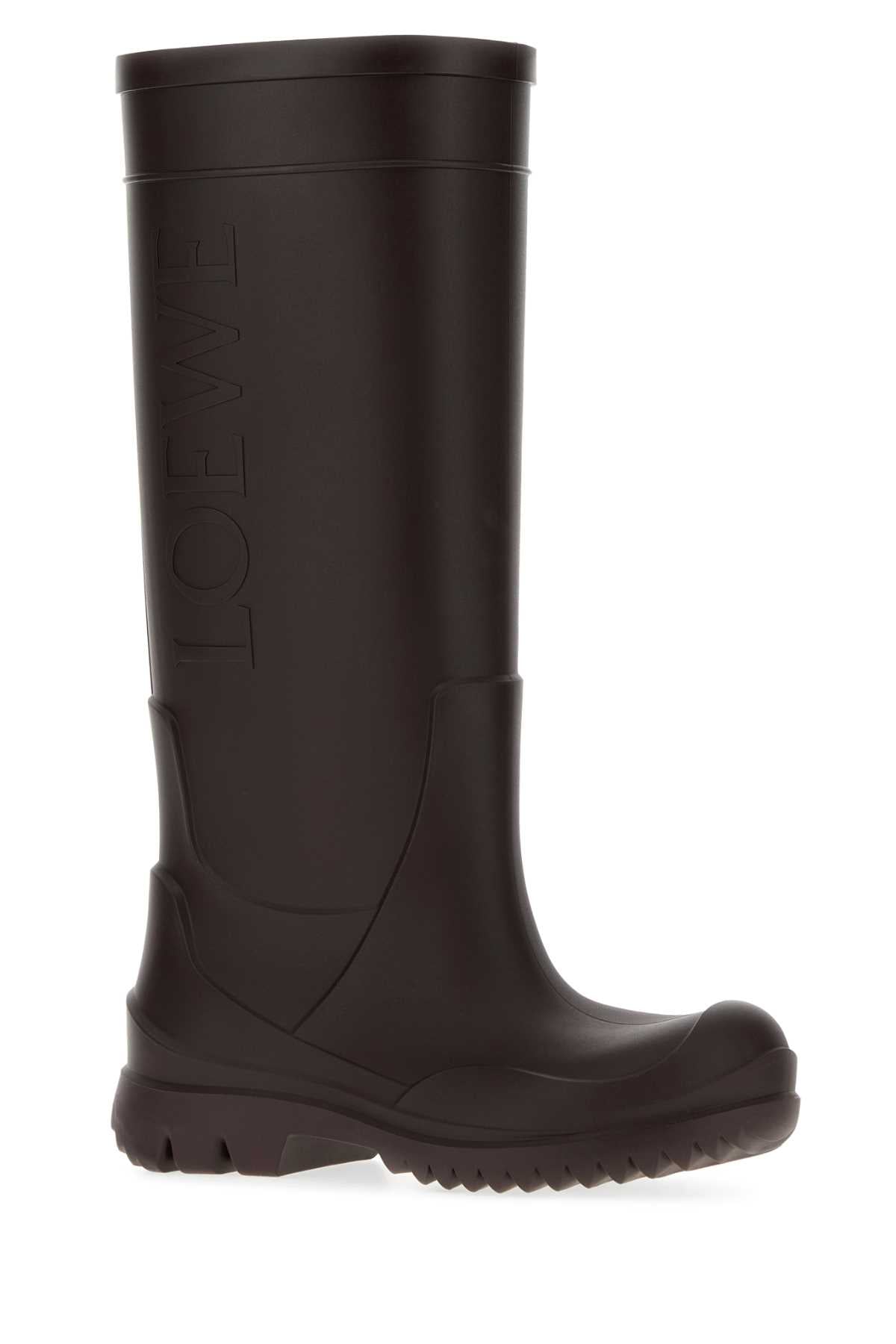 Loewe Women Brown Rubber Boots LOEWE