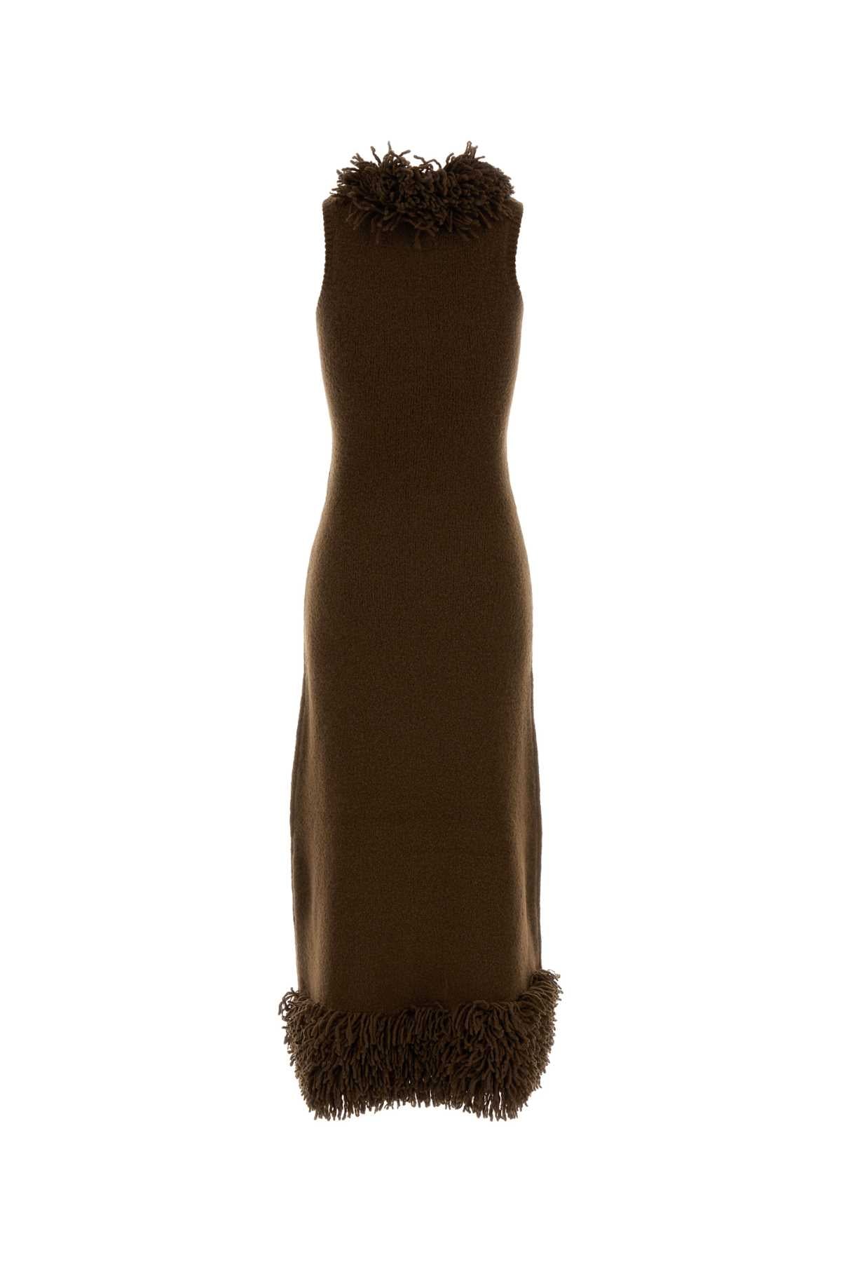 Loewe Women Brown Wool Blend Dress LOEWE