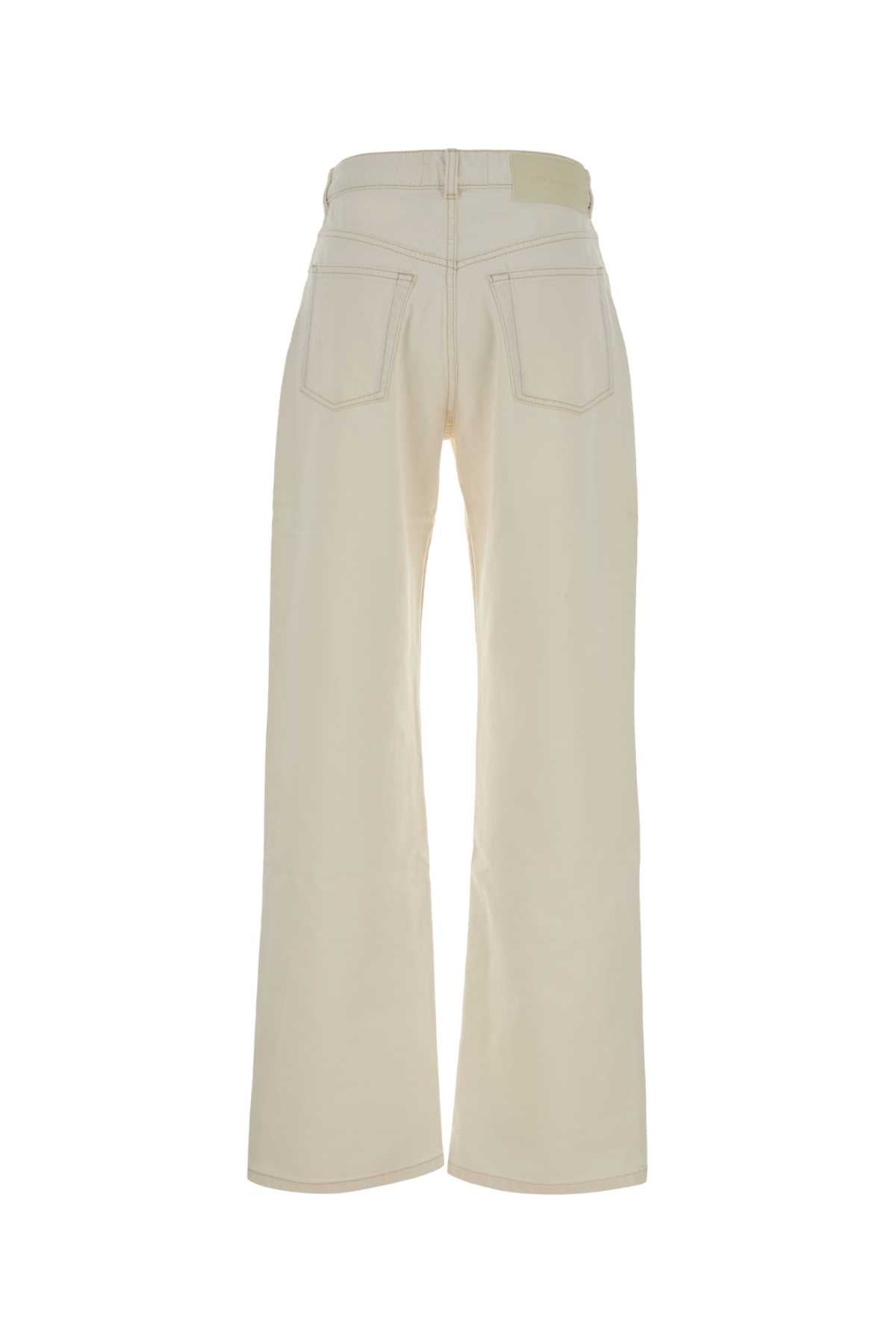 Ami Women White Denim Jeans AMI PARIS