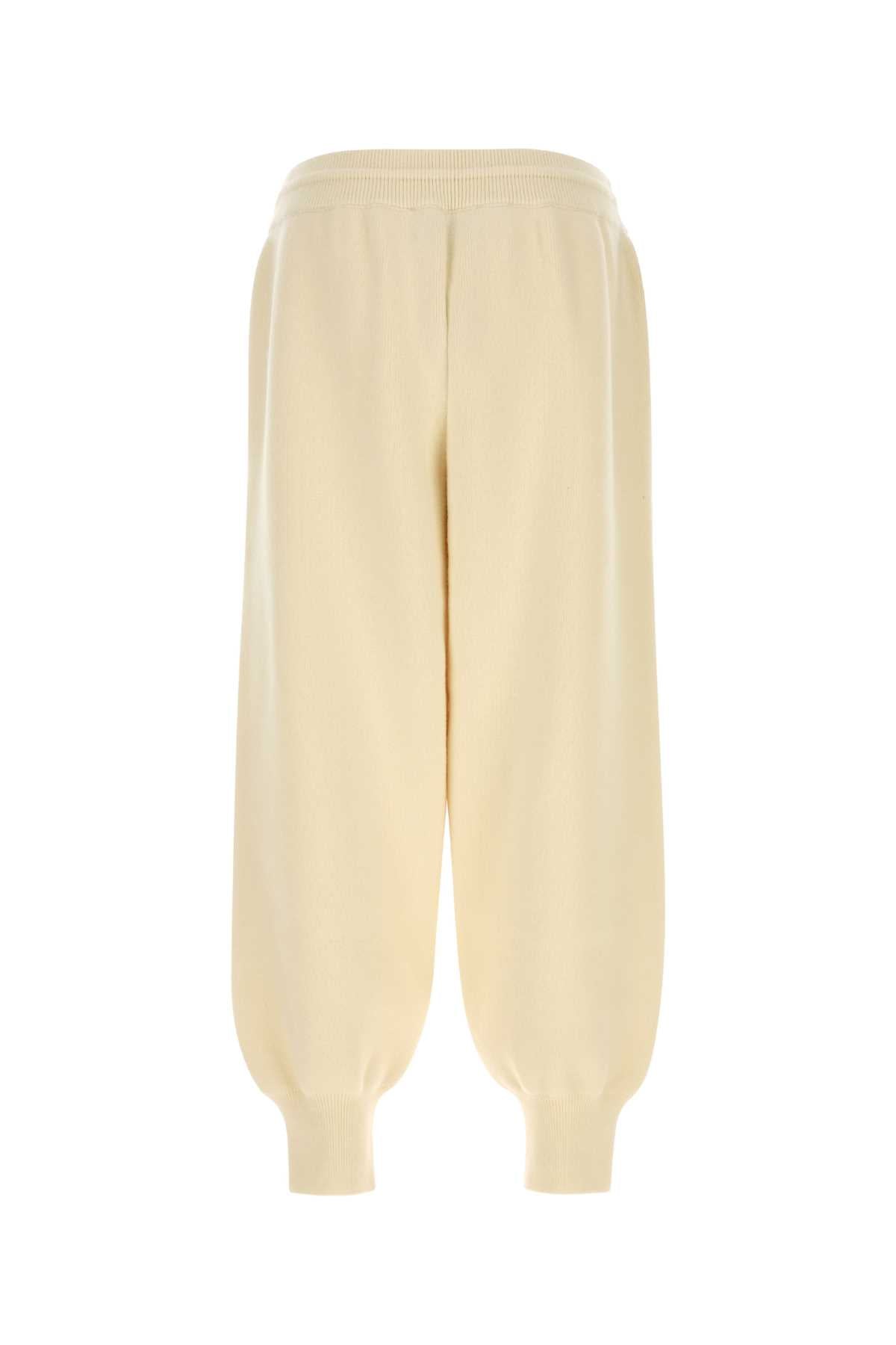 Ami Men Ivory Wool Joggers AMI PARIS