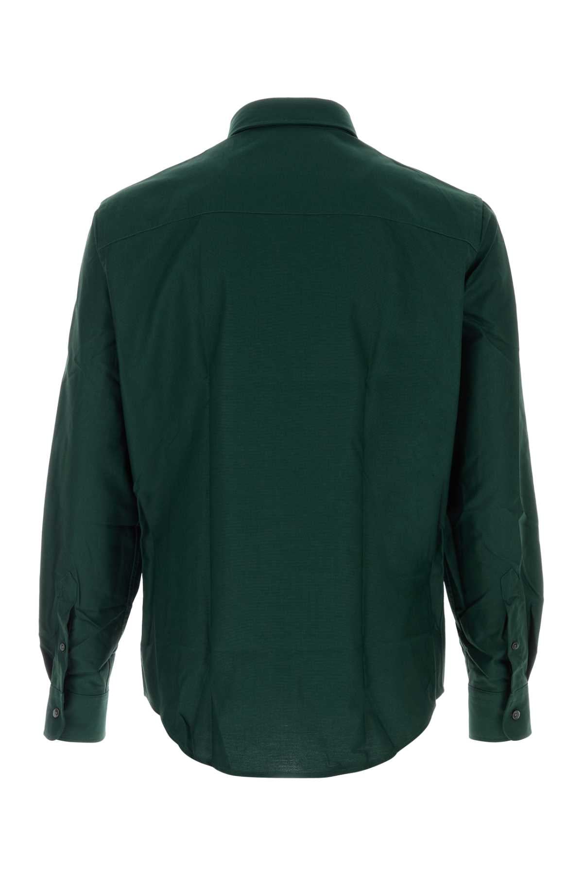 Ami Men Bottle Green Oxford Shirt AMI PARIS