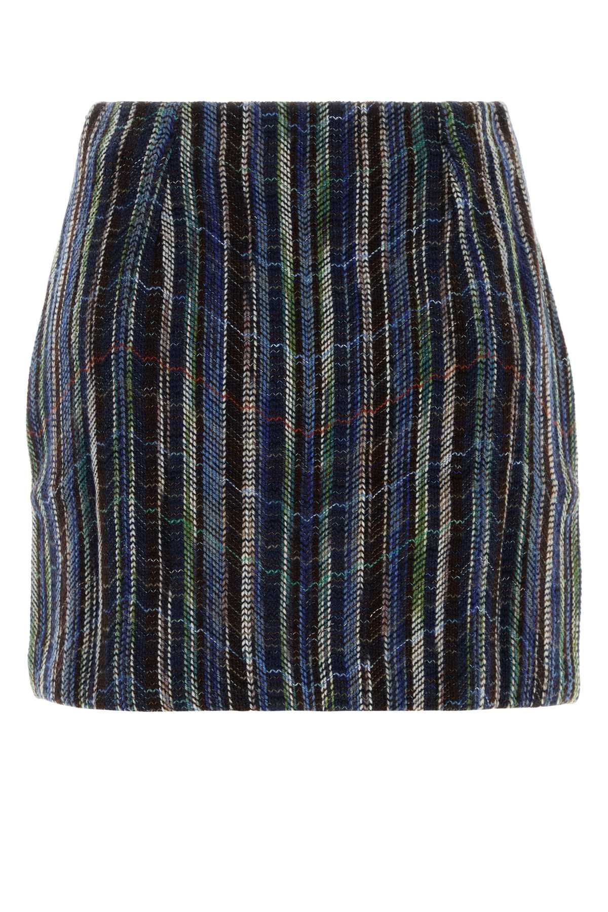 Missoni Women Embroidered Wool Blend Mini Skirt MISSONI