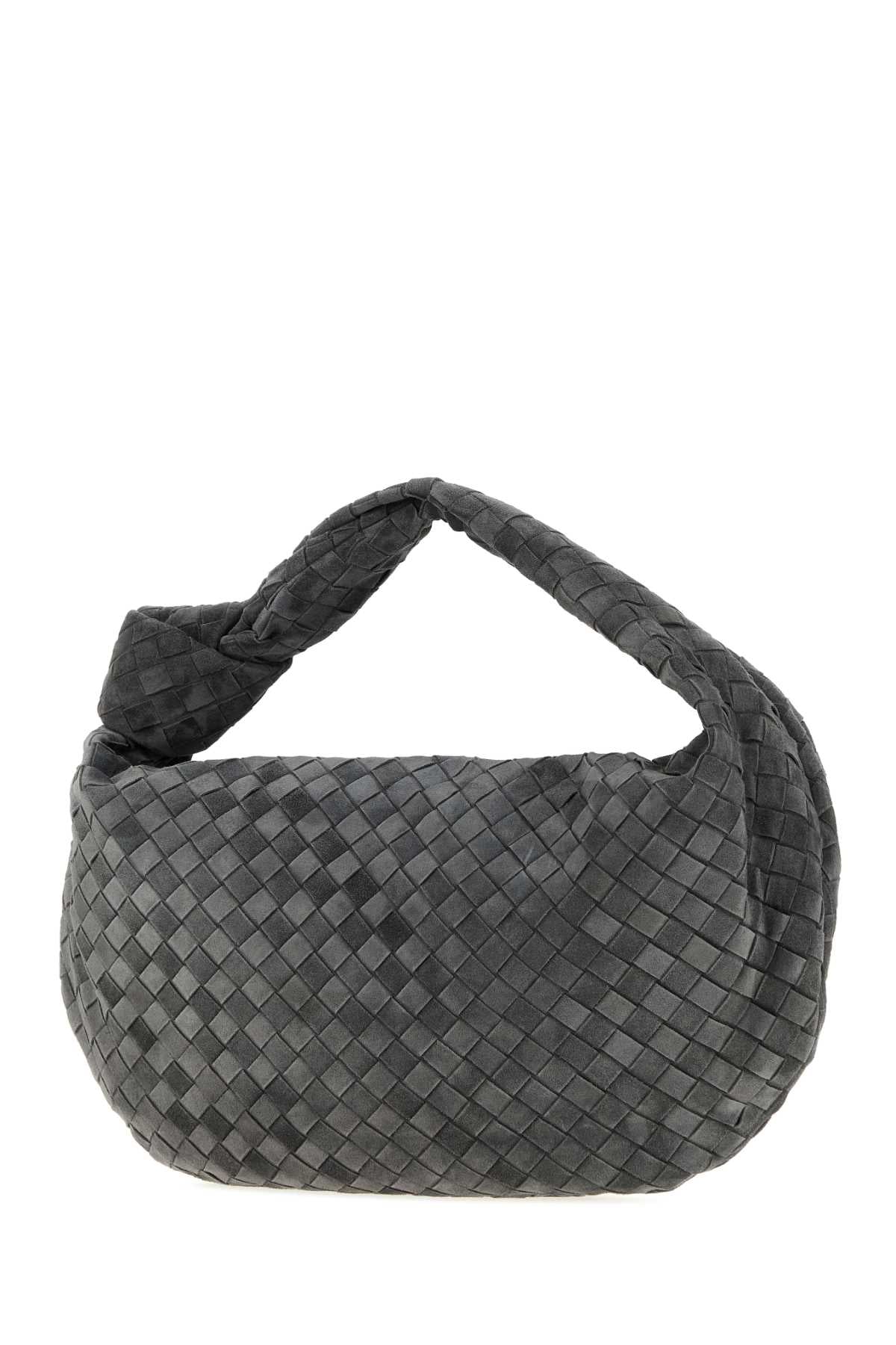 Bottega Veneta Women Grey Suede Jodie Shopping Bag BOTTEGA VENETA