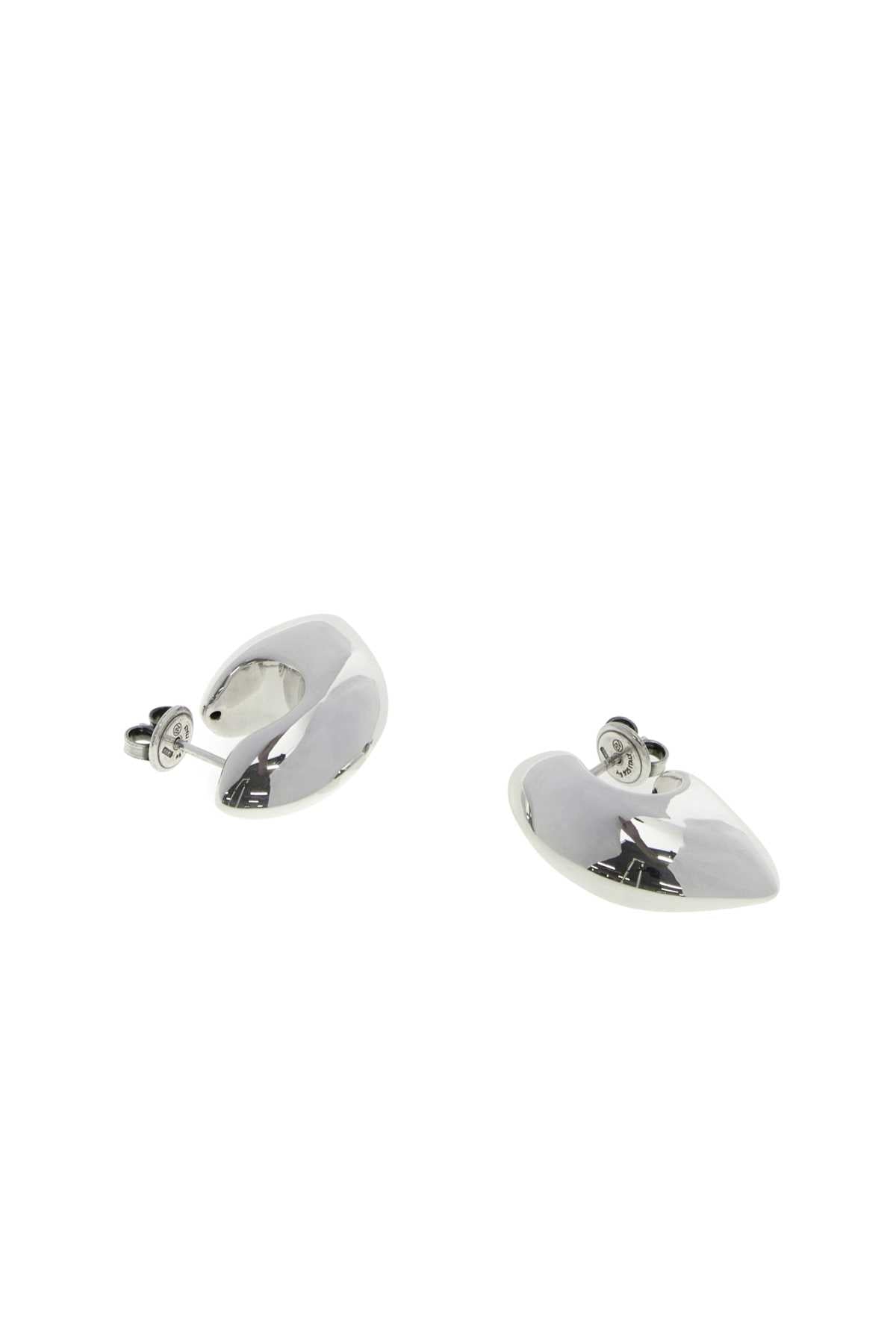 Bottega Veneta Women Silver Metal Earrings BOTTEGA VENETA