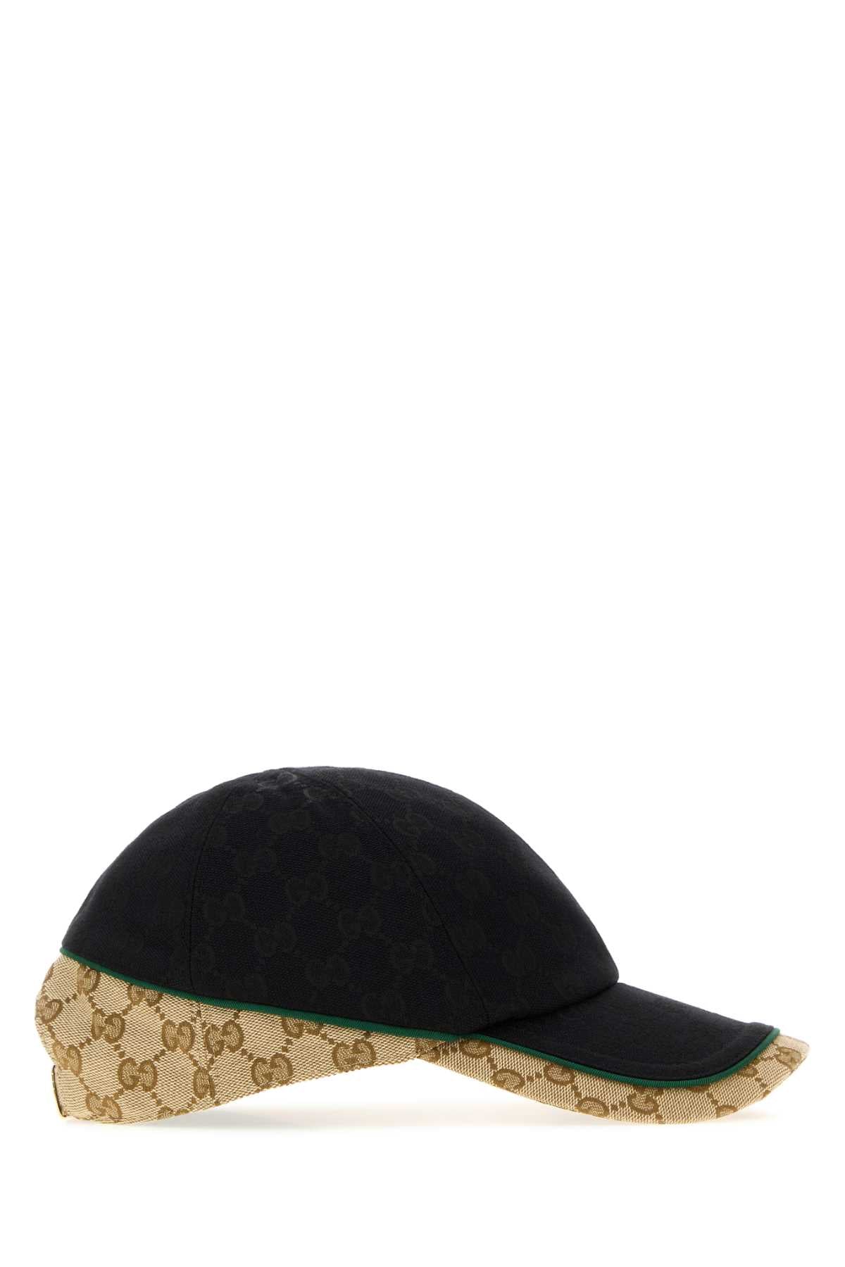 Gucci Men Two-Tone Gg Fabric Baseball Cap GUCCI