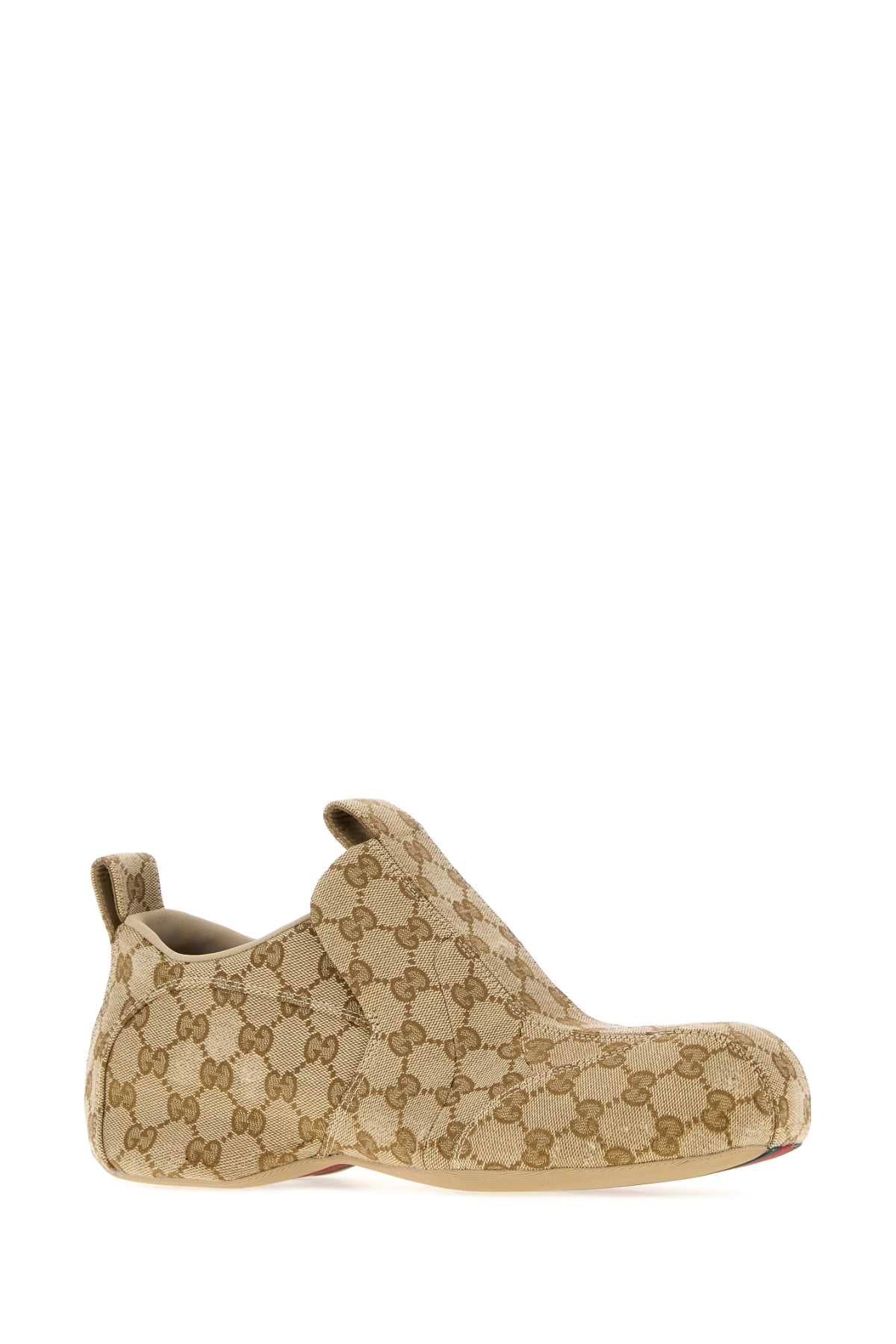 Gucci Men Gg Fabric Drip Slip Ons GUCCI