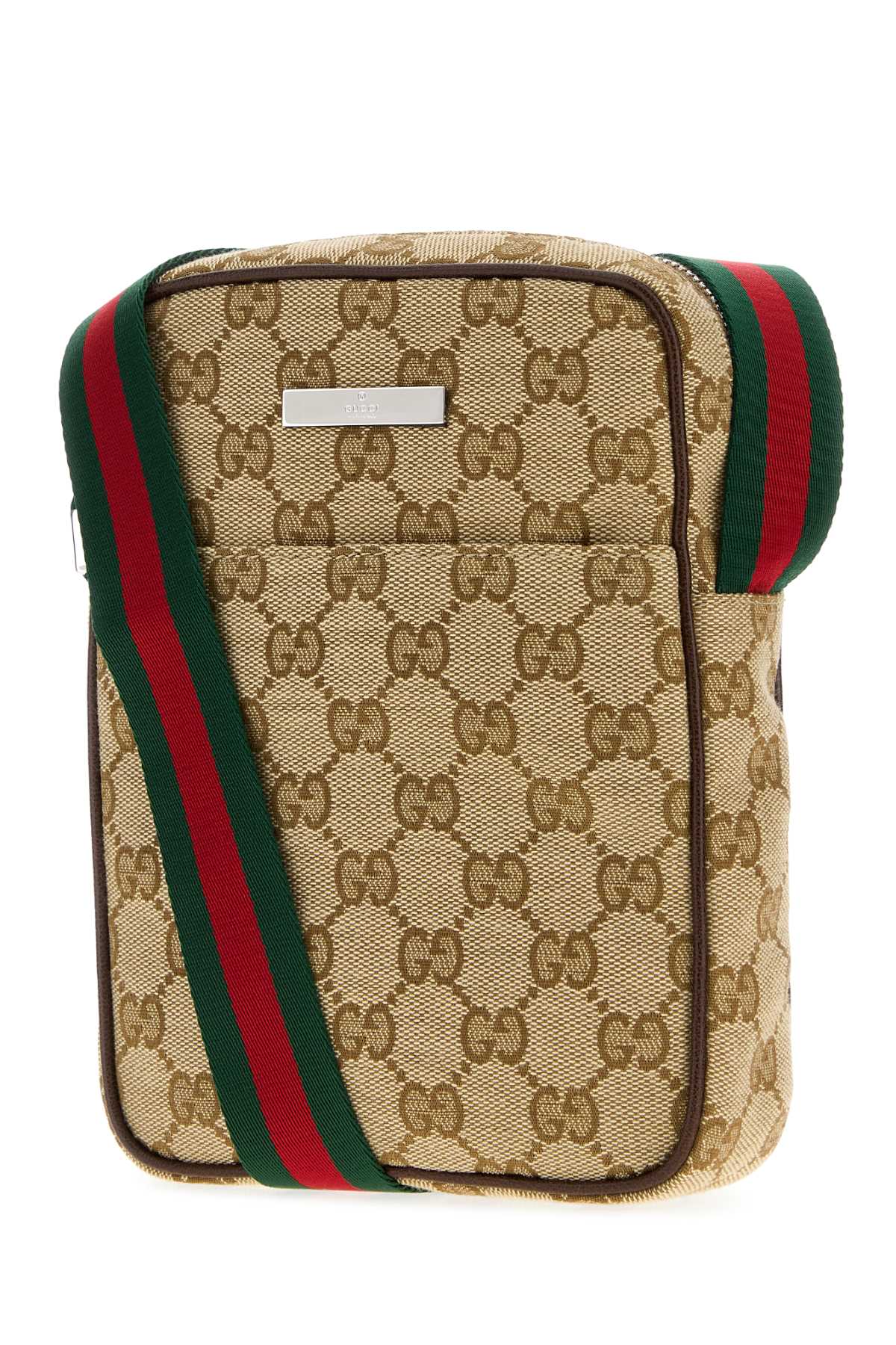 Gucci Men Gg Fabric Small Gucci Tag Crossbody Bag GUCCI