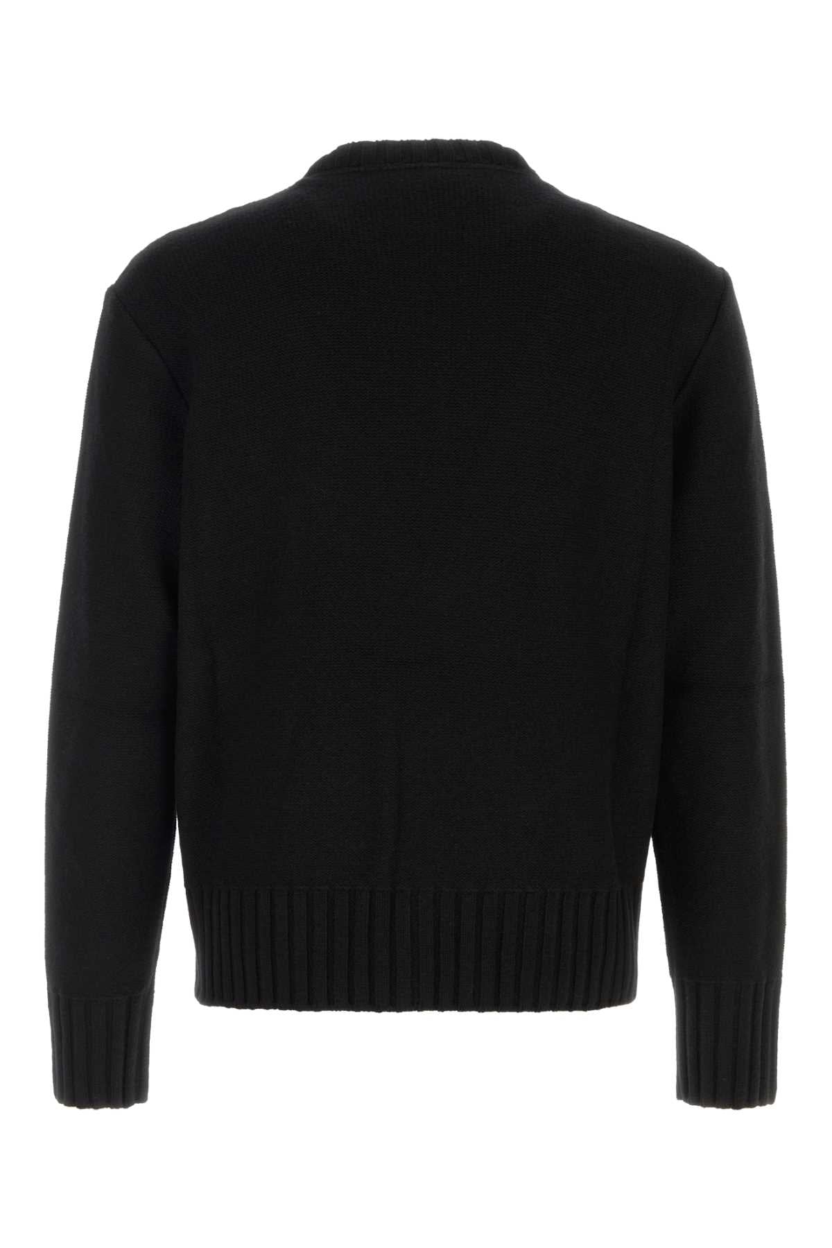 Gucci Men Black Wool Blend Sweater GUCCI