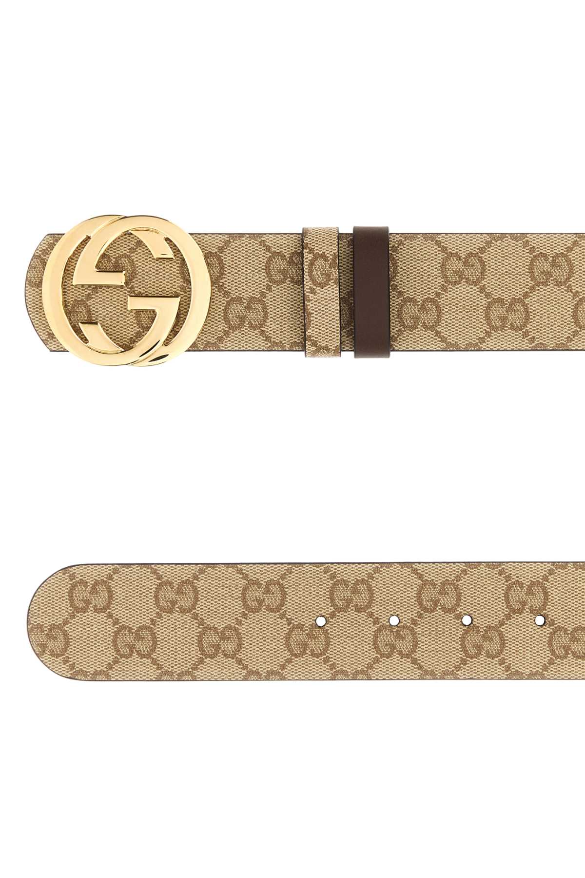 Gucci Men Printed Canvas Reversible Belt GUCCI
