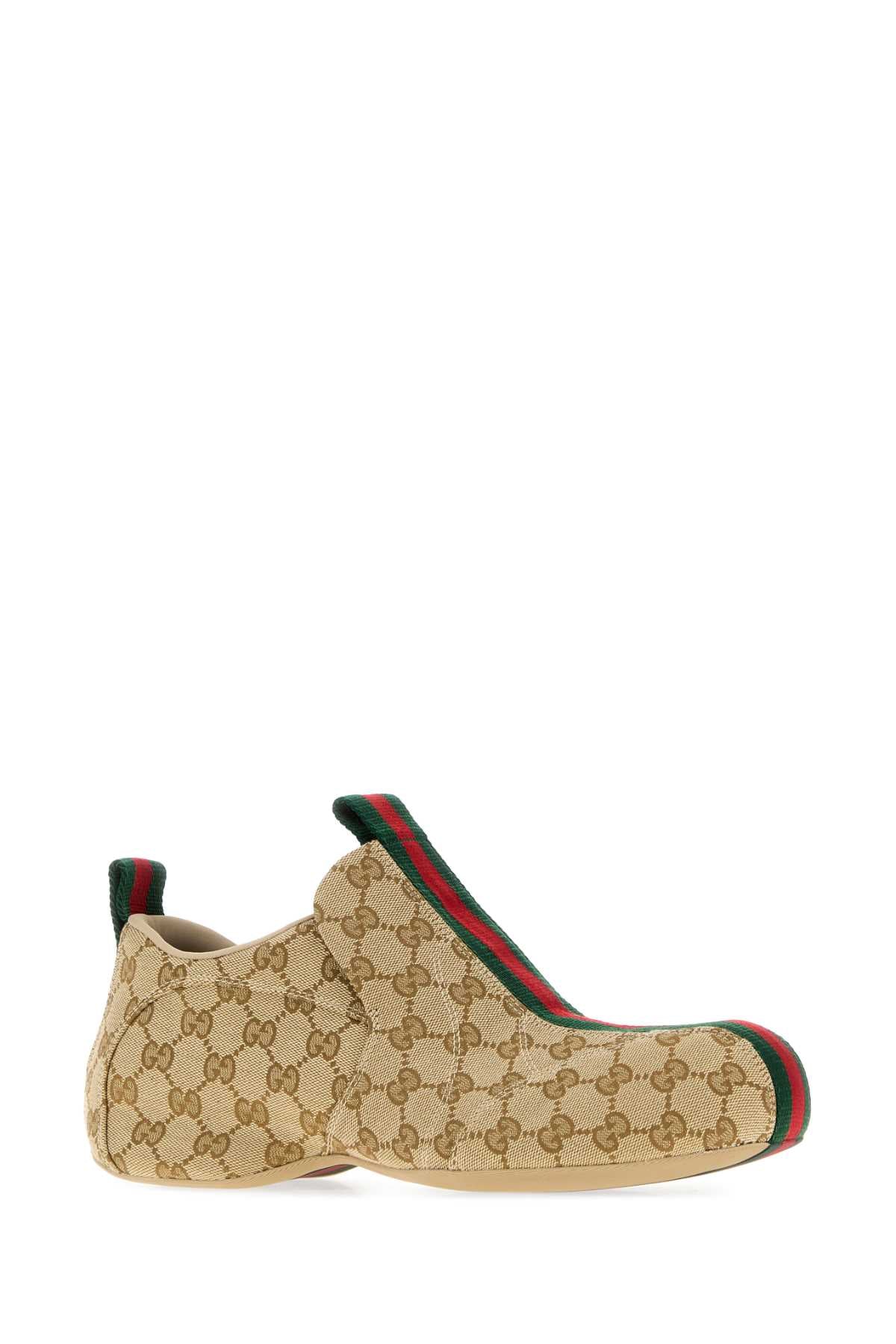 Gucci Men Gg Fabric Drip Slip Ons GUCCI