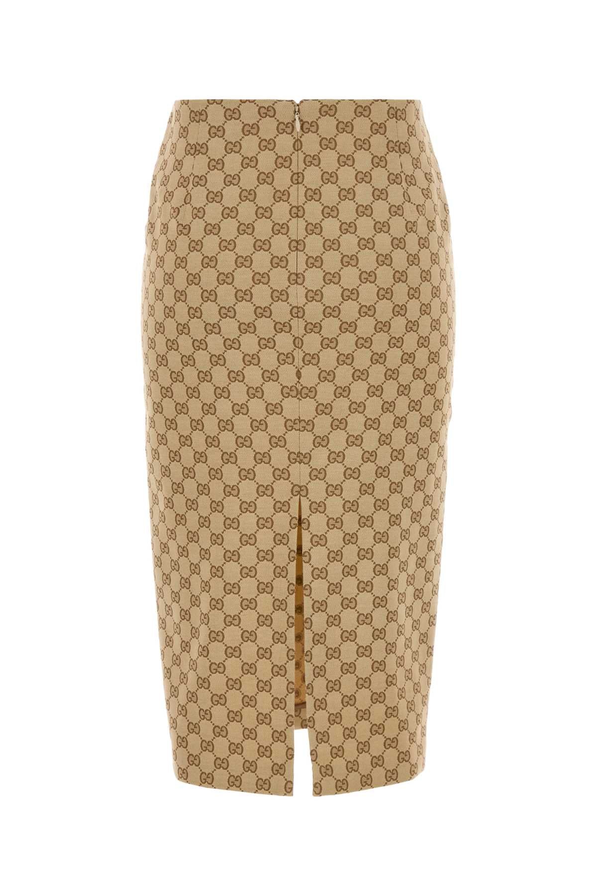 Gucci Women Stretch Gg Fabric Skirt GUCCI