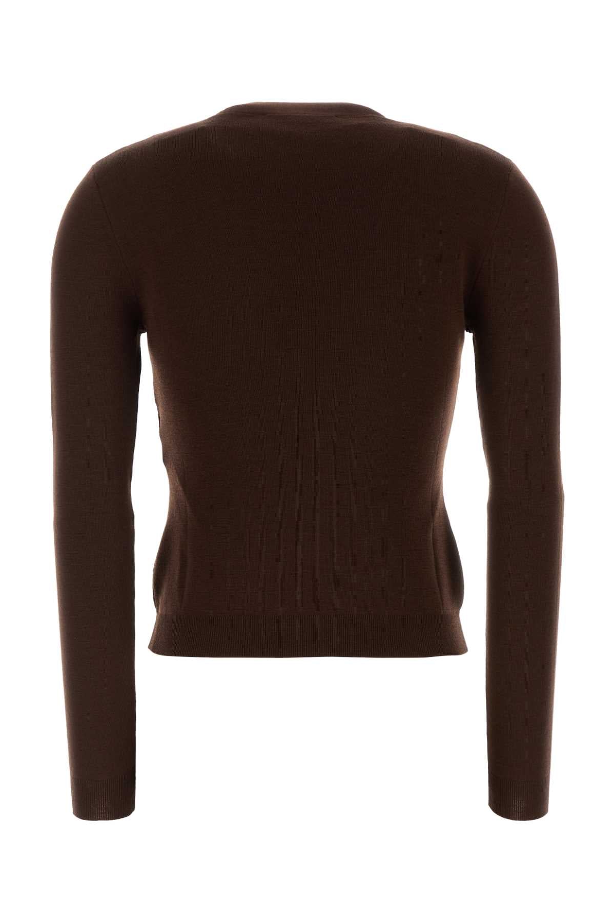 Gucci Women Brown Wool Cardigan GUCCI