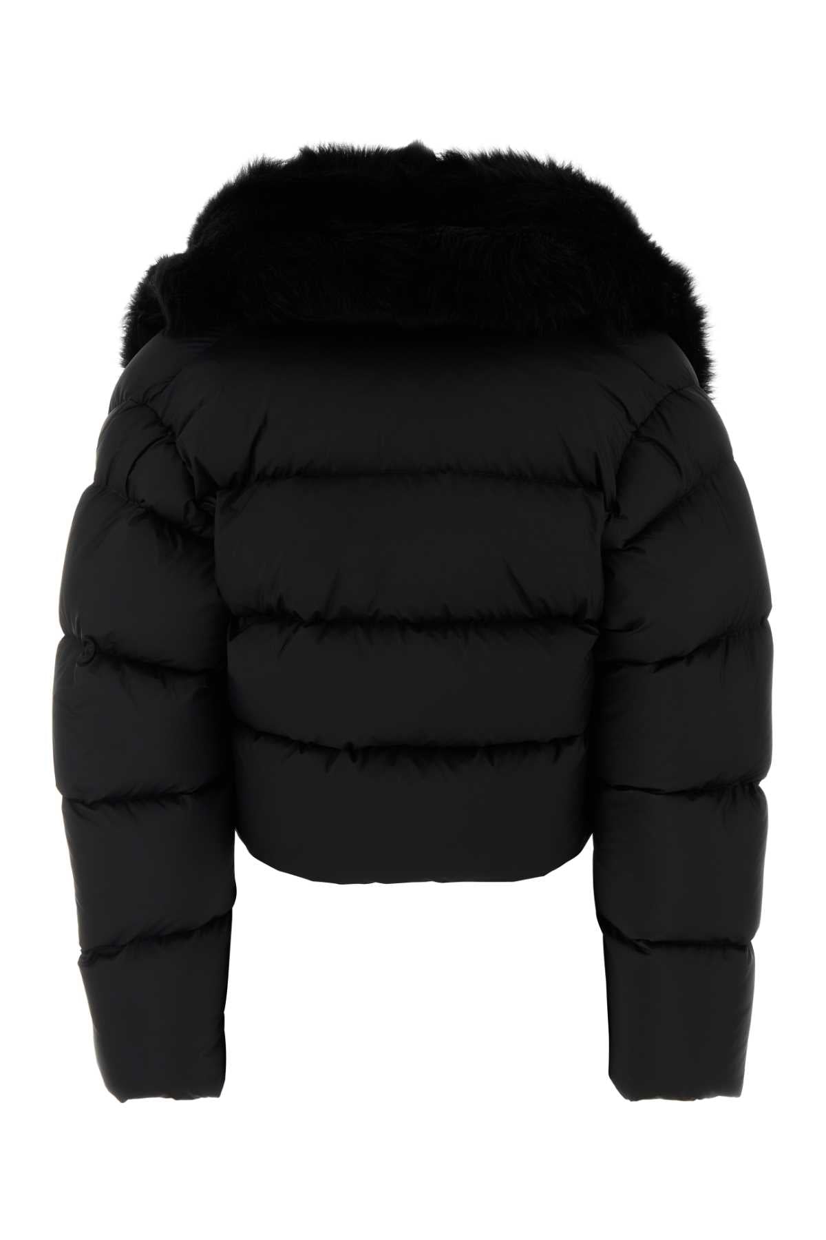 Gucci Women Black Polyester Down Jacket GUCCI