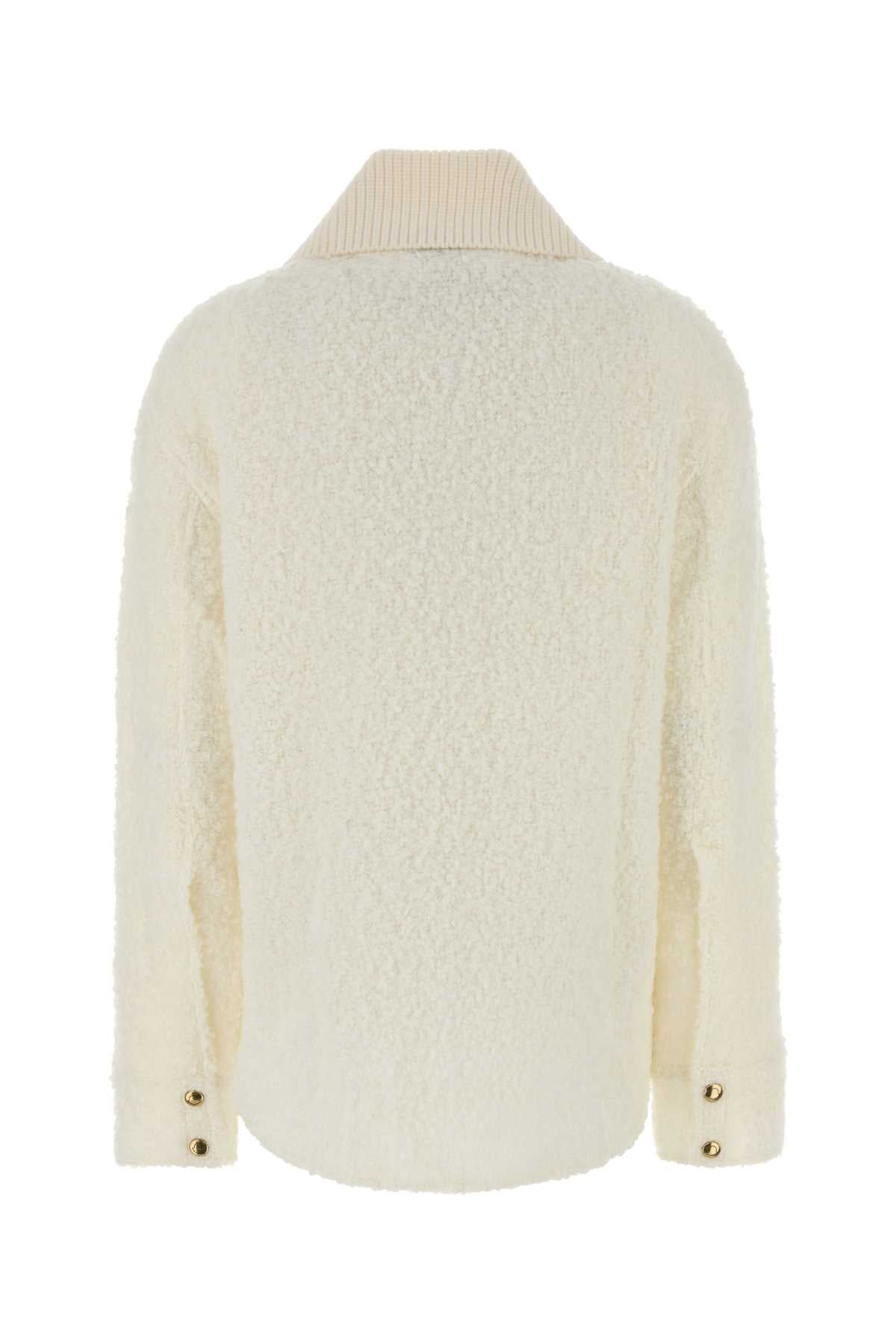 Moncler Women Ivory Boucle Cardigan MONCLER
