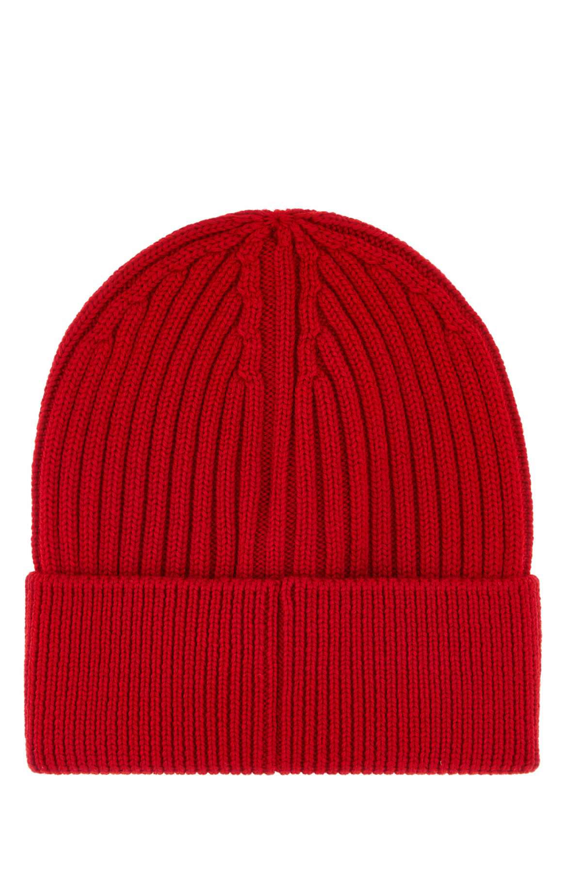 Moncler Grenoble Men Red Wool Beanie Hat MONCLER GRENOBLE