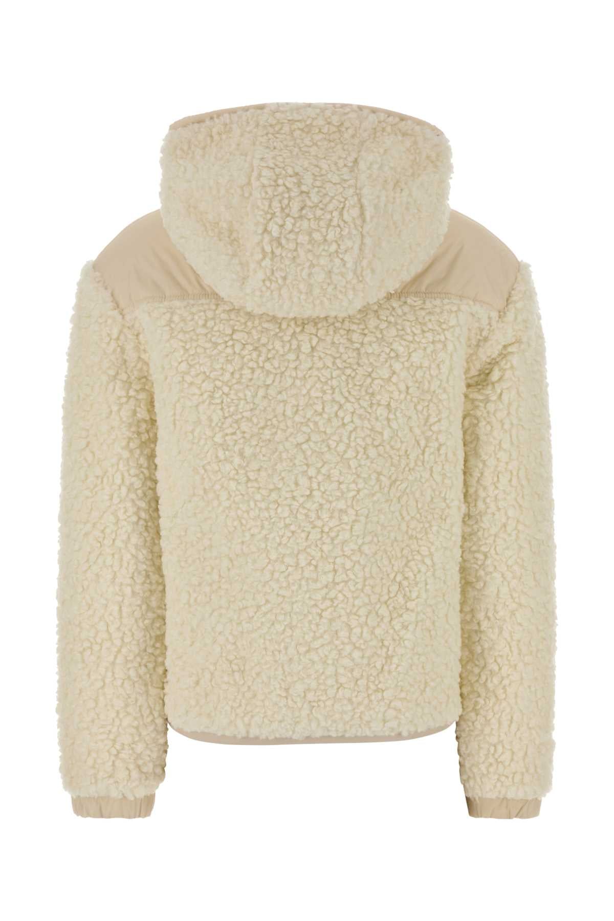 Moncler Grenoble Women Ivory Boucle Reversible Jacket MONCLER GRENOBLE
