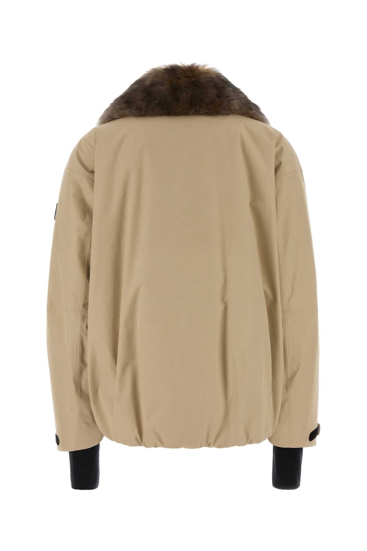 Moncler Grenoble Women Beige Polyester Caurel Down Jacket MONCLER GRENOBLE
