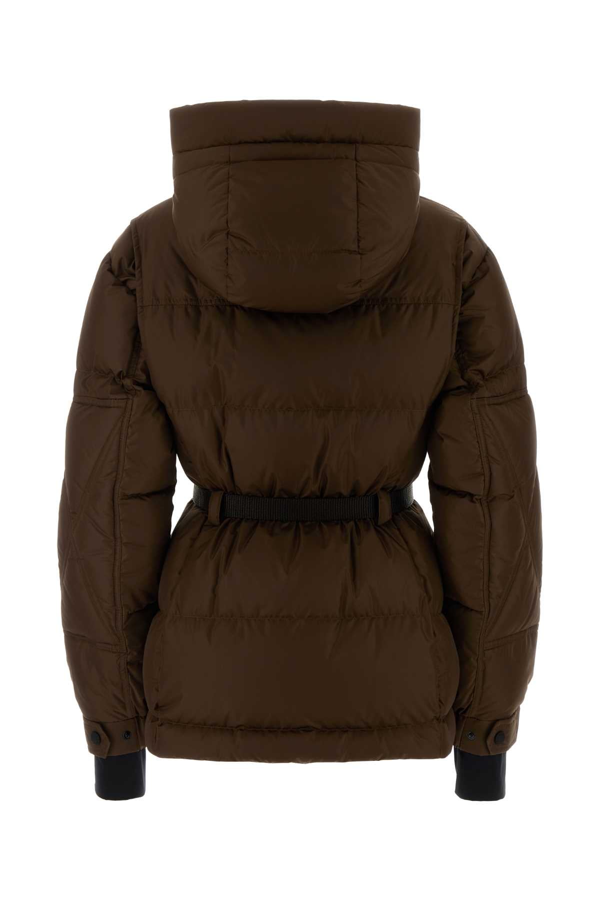 Moncler Grenoble Women Brown Nylon Salastrains Down Jacket MONCLER GRENOBLE
