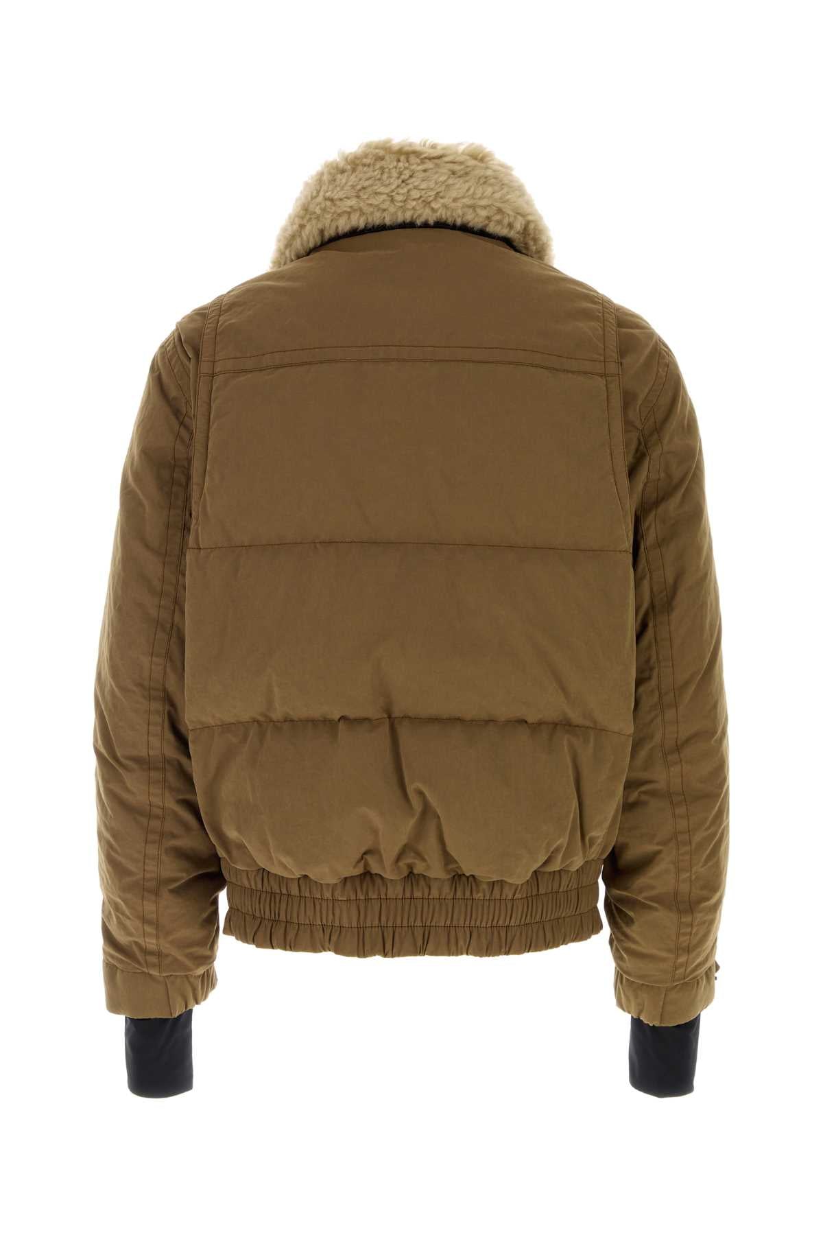 Moncler Grenoble Men Brown Cotton Blend Alpental Down Jacket MONCLER GRENOBLE