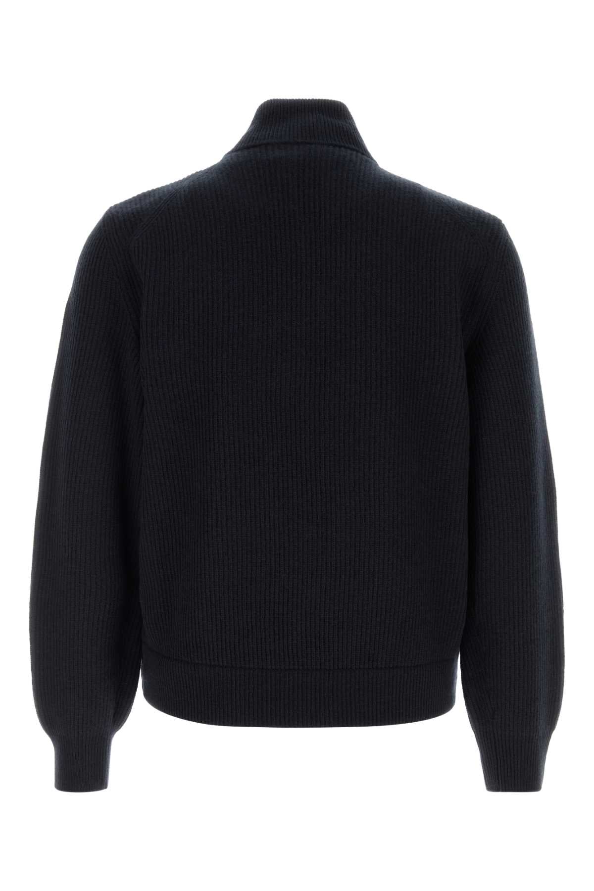 Moncler Men Midnight Blue Wool Blend Jacket MONCLER