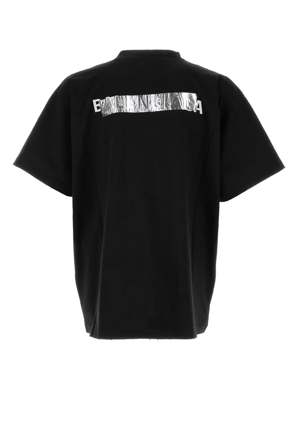 Balenciaga Men Black Cotton Oversize T-Shirt BALENCIAGA