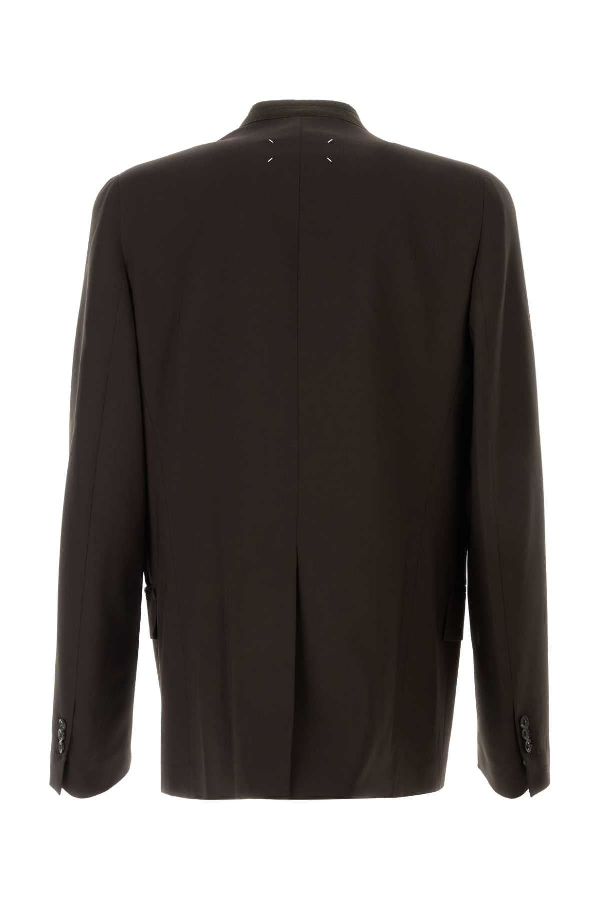 Maison Margiela Men Brown Wool Blazer MAISON MARGIELA
