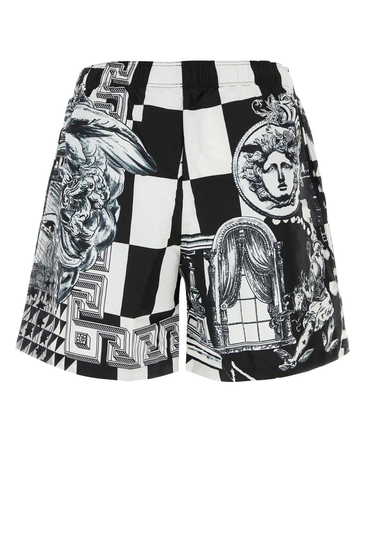 Versace Men Printed Polyester Swimming Shorts