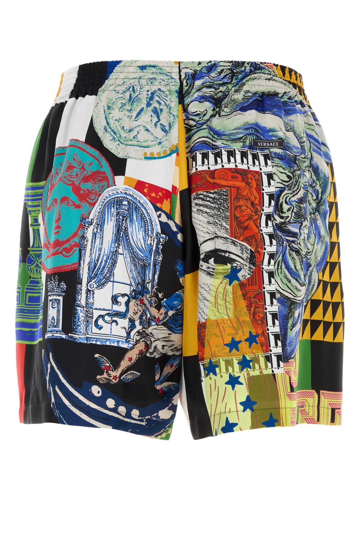Versace Men Printed Silk Bermuda Shorts VERSACE