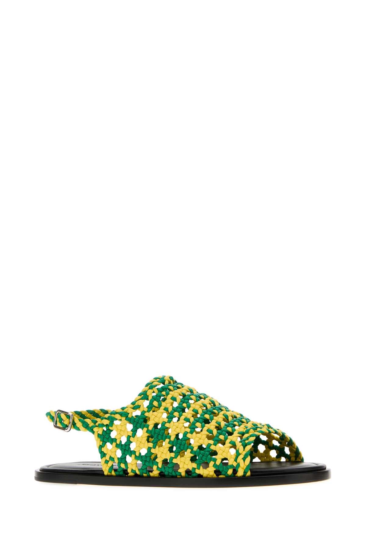 Jw Anderson Women Two-Tone Mesh Net Sandals J.W. ANDERSON