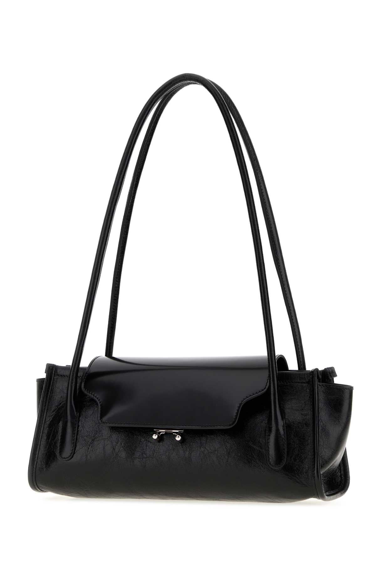 Marni Women Black Leather Trunkette Shoulder Bag MARNI