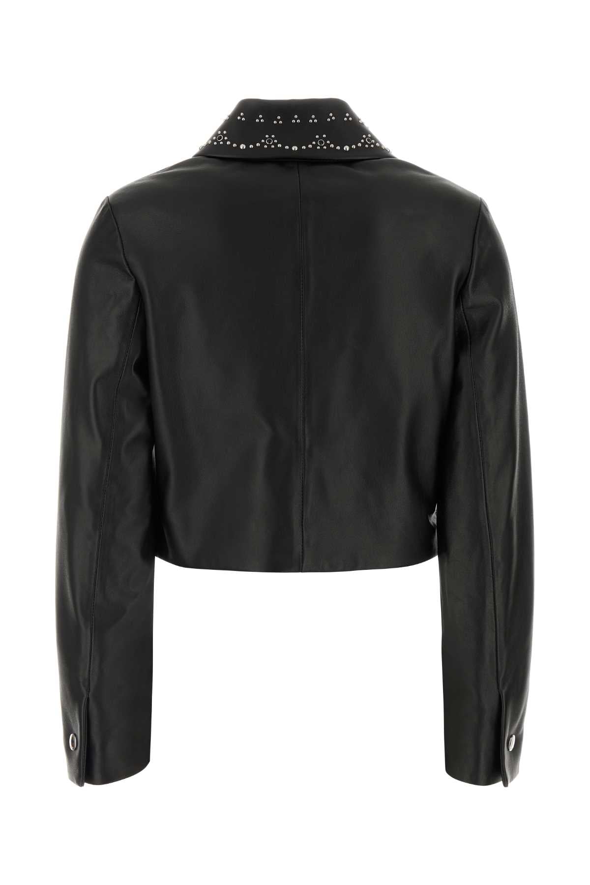 Marni Women Black Nappa Leather Jacket MARNI
