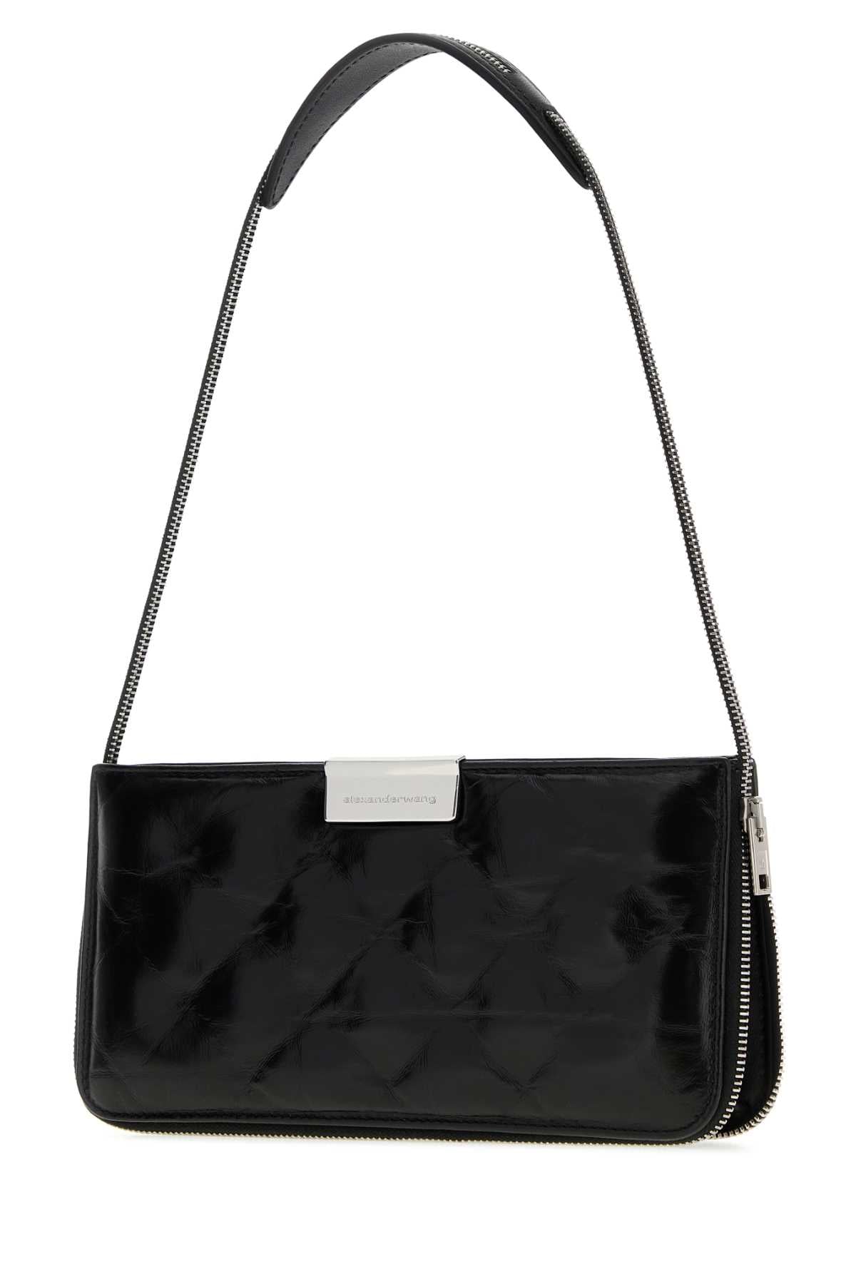 Alexander Wang Women Black Leather Siren Shoulder Bag ALEXANDER WANG