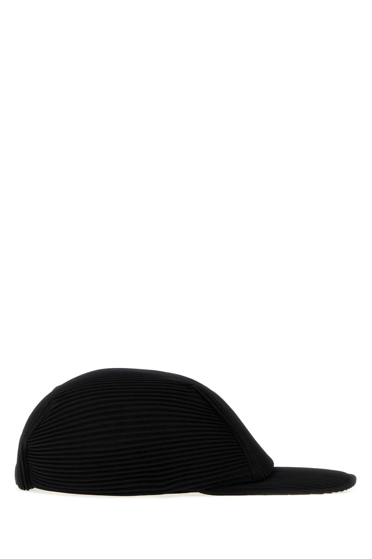 Homme Plisse' Issey Miyake Men Black Polyester Baseball Cap HOMME PLISSE ISSEY MIYAKE