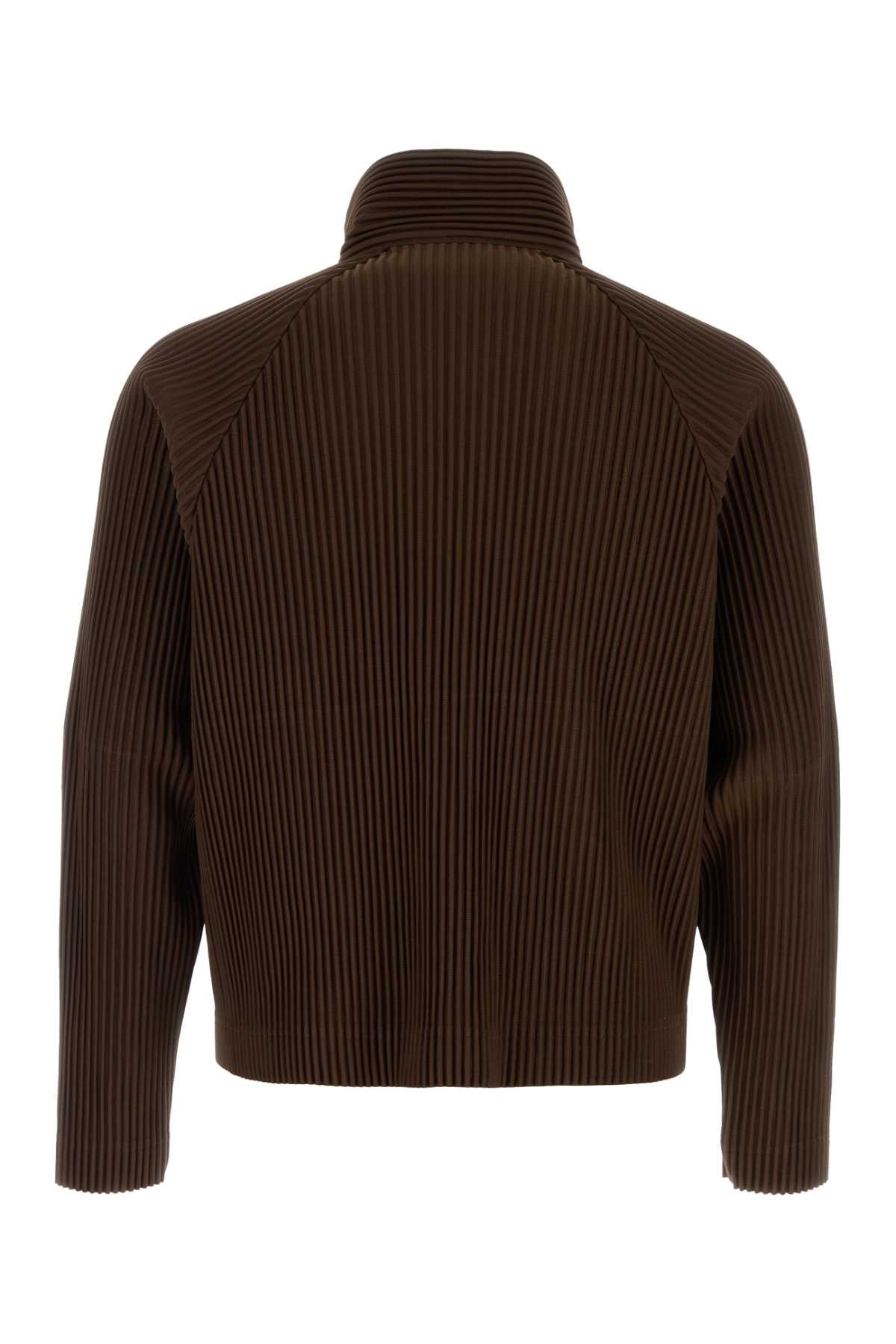 Homme Plisse' Issey Miyake Men Chocolate Polyester Sweatshirt HOMME PLISSE ISSEY MIYAKE