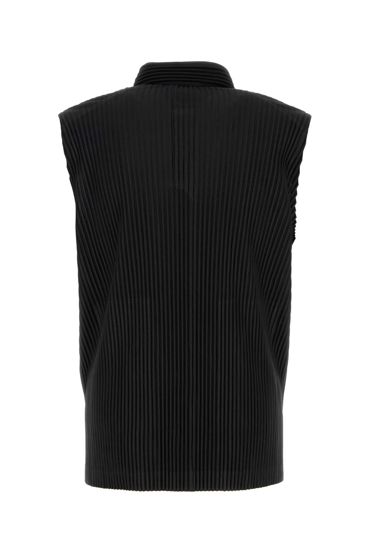 Homme Plisse' Issey Miyake Men Black Polyester Vest HOMME PLISSE ISSEY MIYAKE