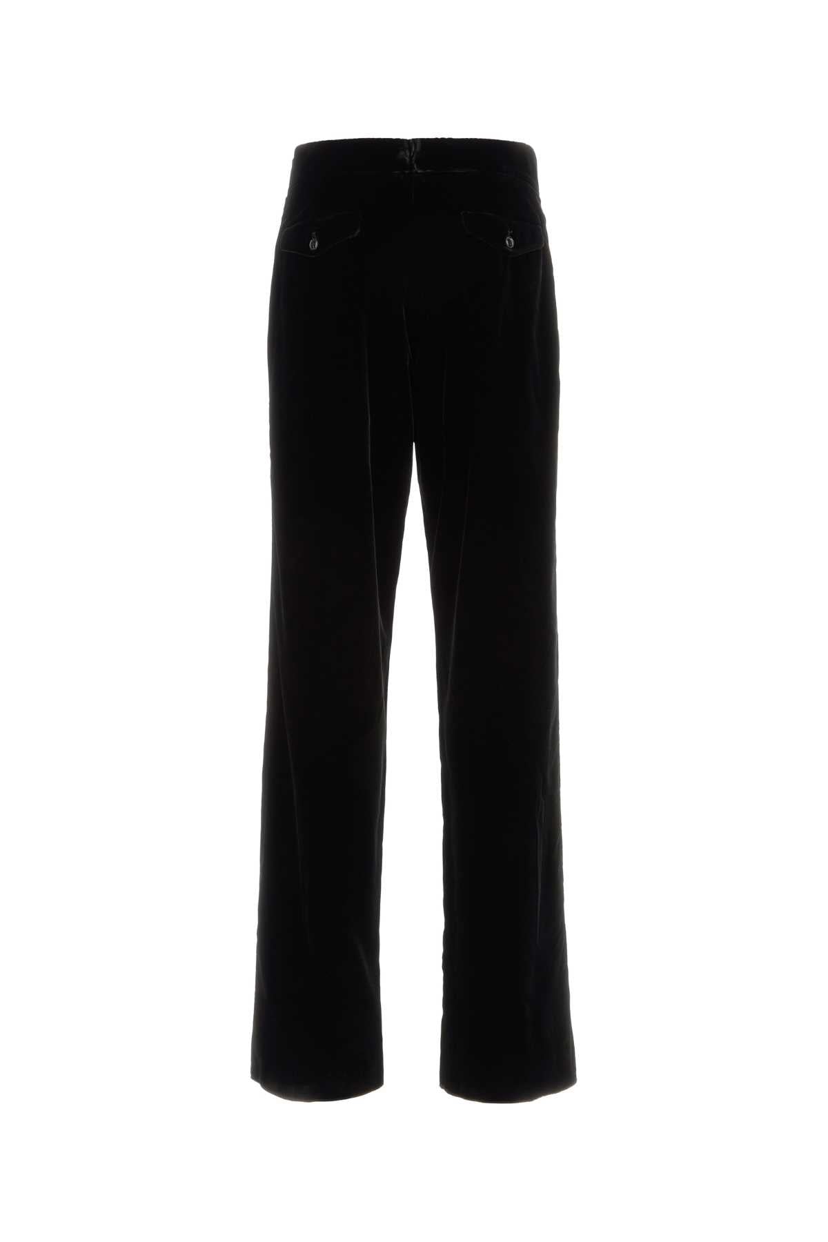 Giorgio Armani Men Black Velvet Pant GIORGIO ARMANI