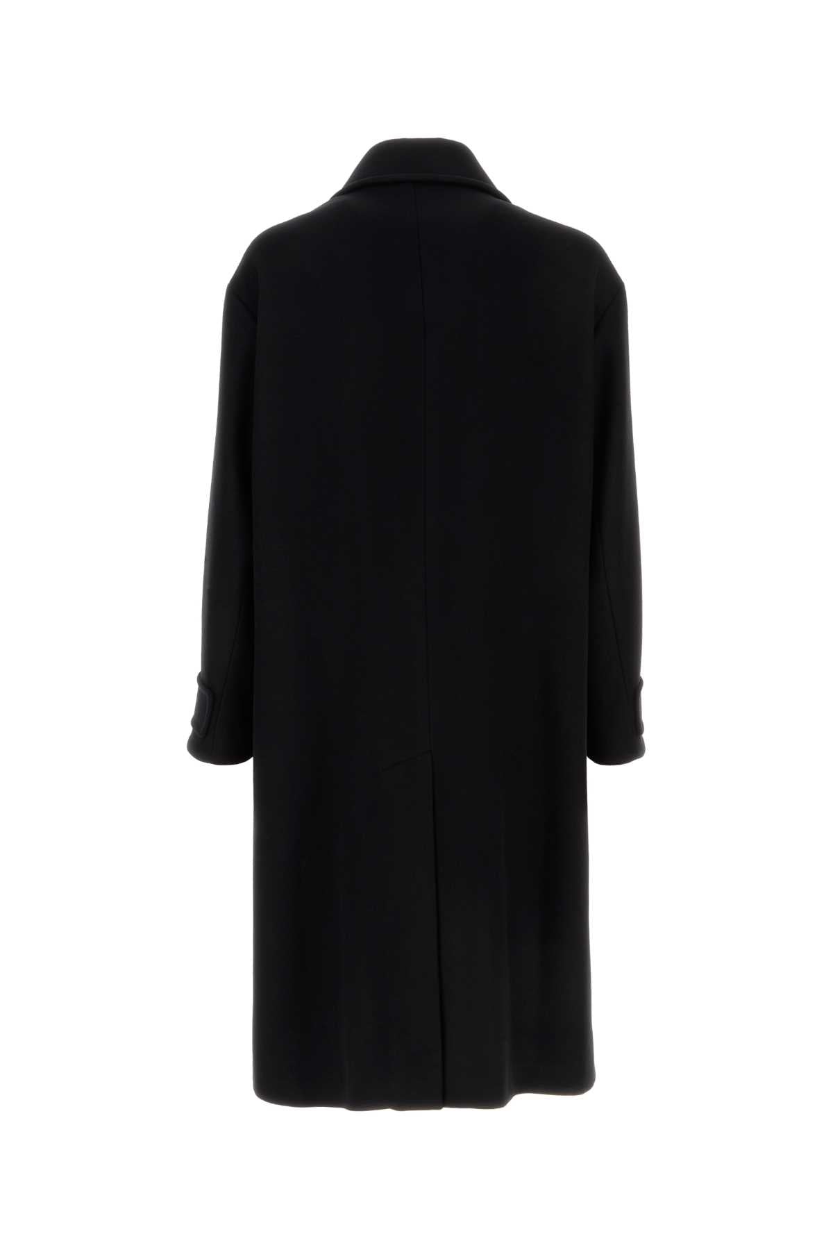 Giorgio Armani Men Black Wool Blend Coat GIORGIO ARMANI