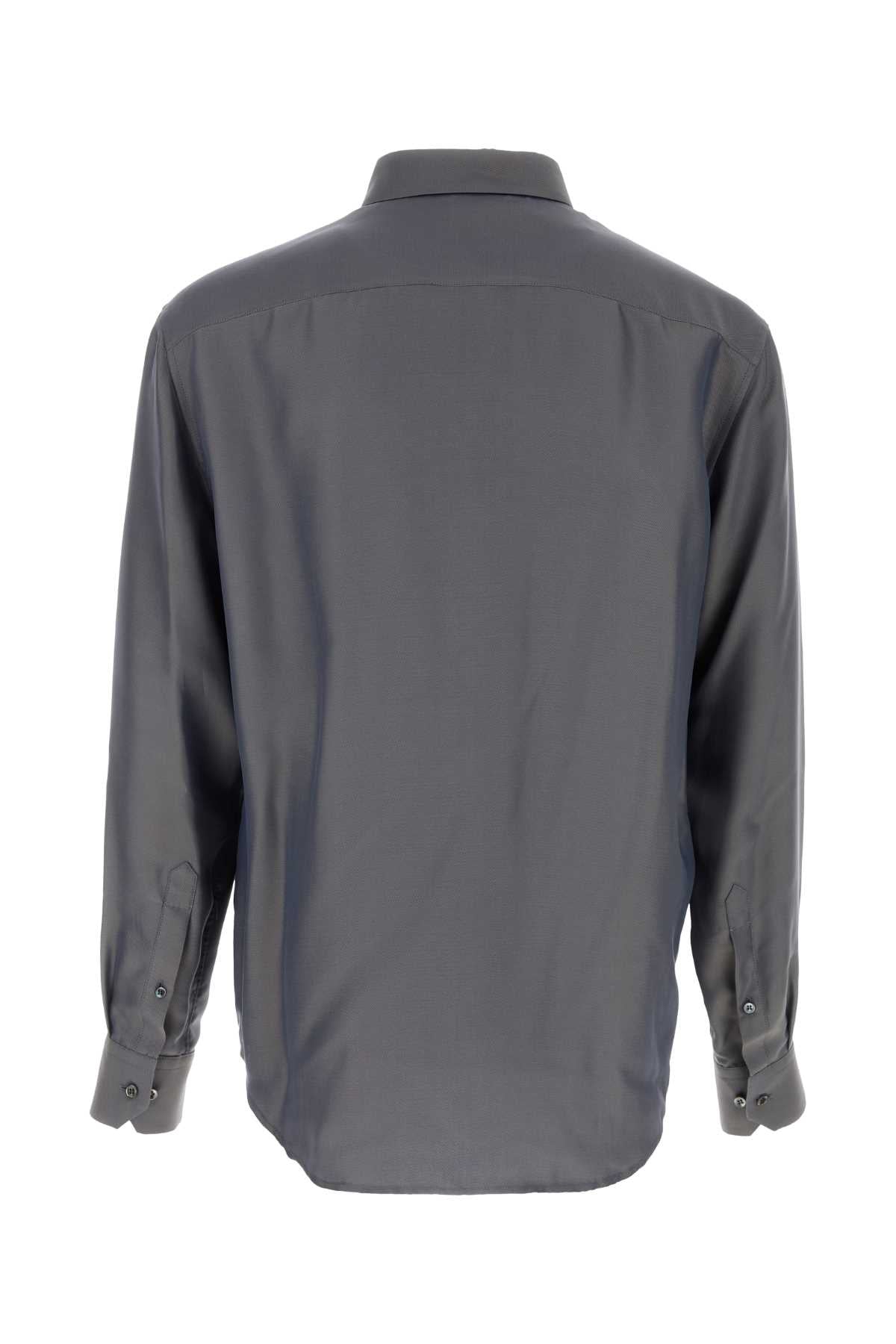 Giorgio Armani Men Graphite Jersey Shirt GIORGIO ARMANI