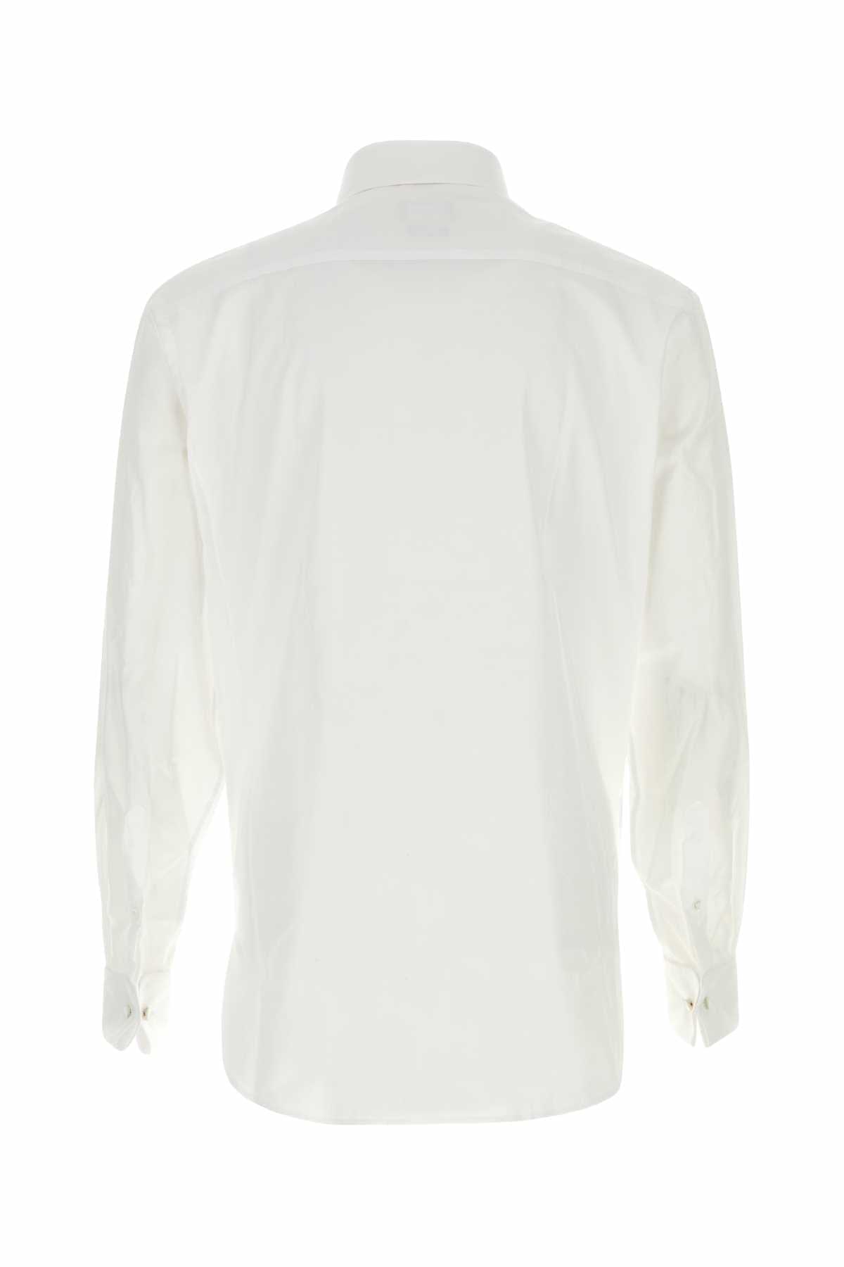 Giorgio Armani Men White Cotton Shirt GIORGIO ARMANI