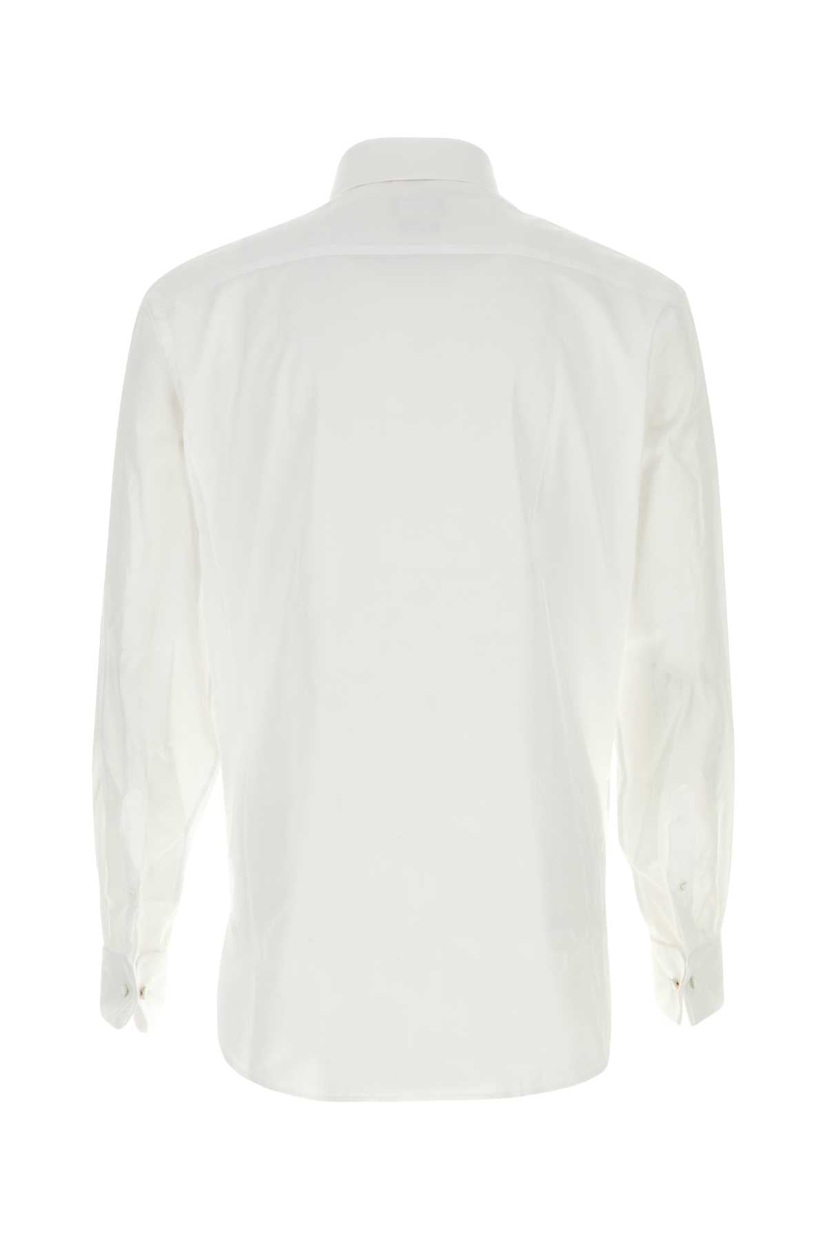 Giorgio Armani Men White Cotton Shirt GIORGIO ARMANI