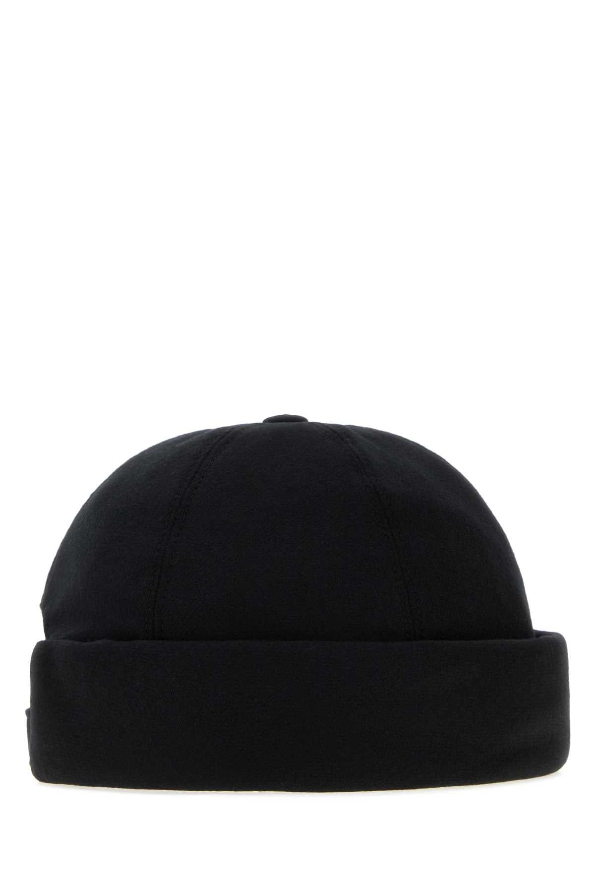 Giorgio Armani Men Midnight Blue Cotton Blend Hat GIORGIO ARMANI