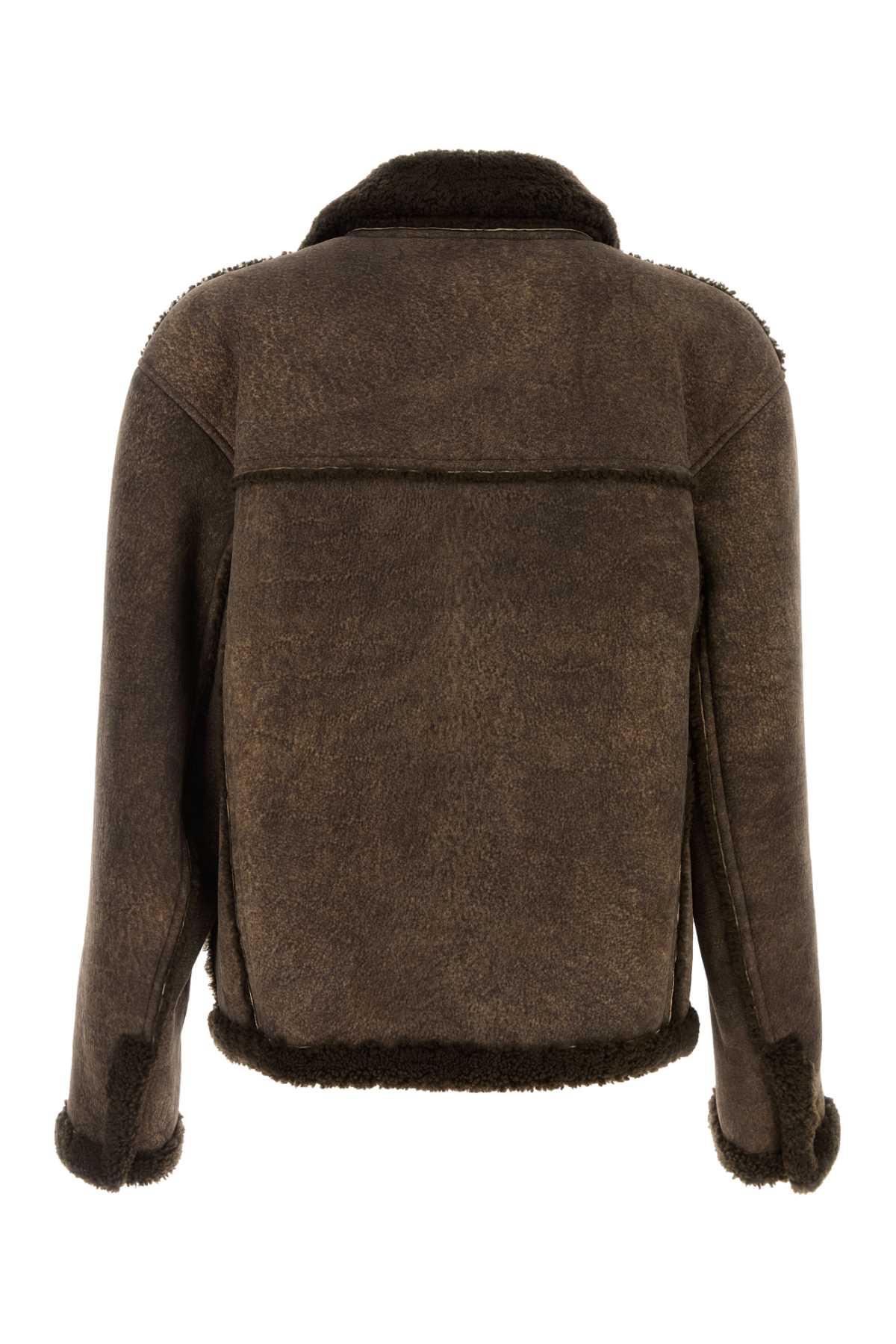 Giorgio Armani Men Chocolate Shearling Jacket