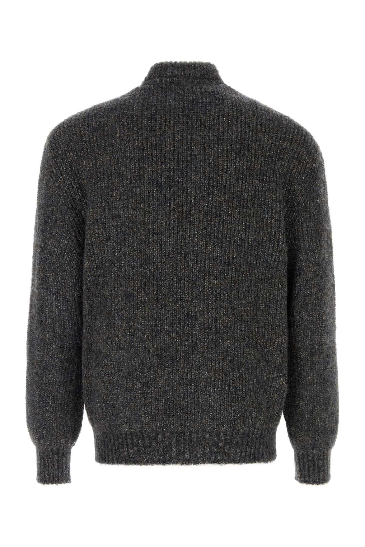 Giorgio Armani Men Multicolor Mohair Blend Cardigan