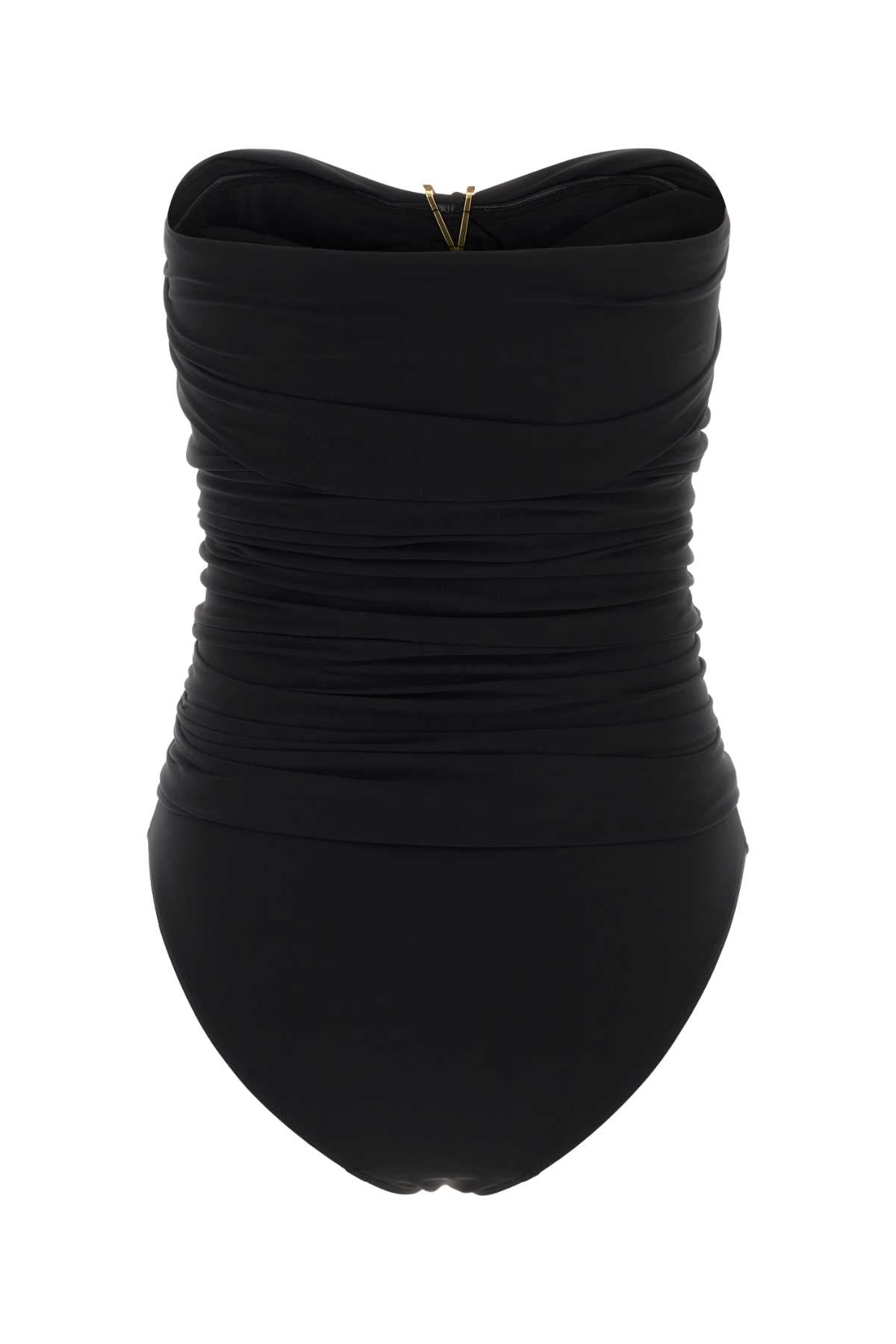 Saint Laurent Women Black Stretch Nylon Swimsuit SAINT LAURENT