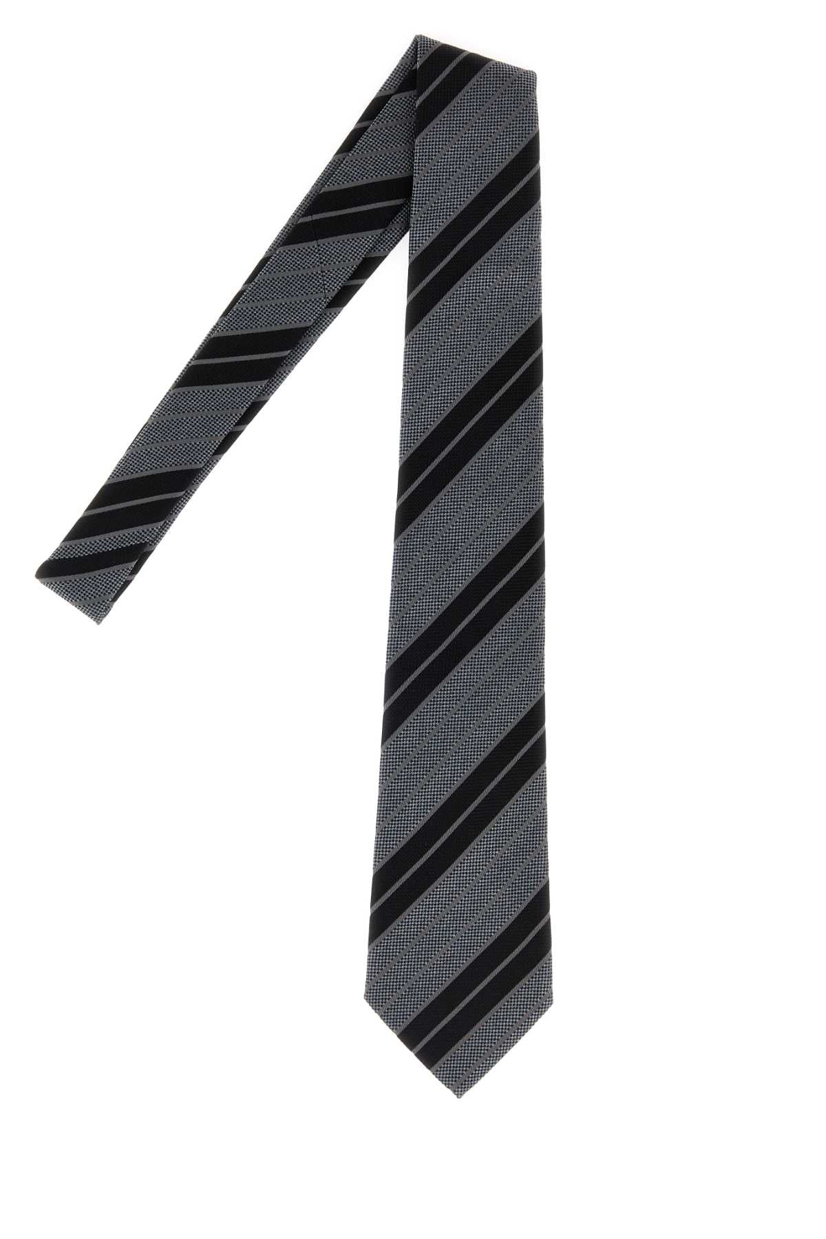 Saint Laurent Men Embroidered Jacquard Tie SAINT LAURENT