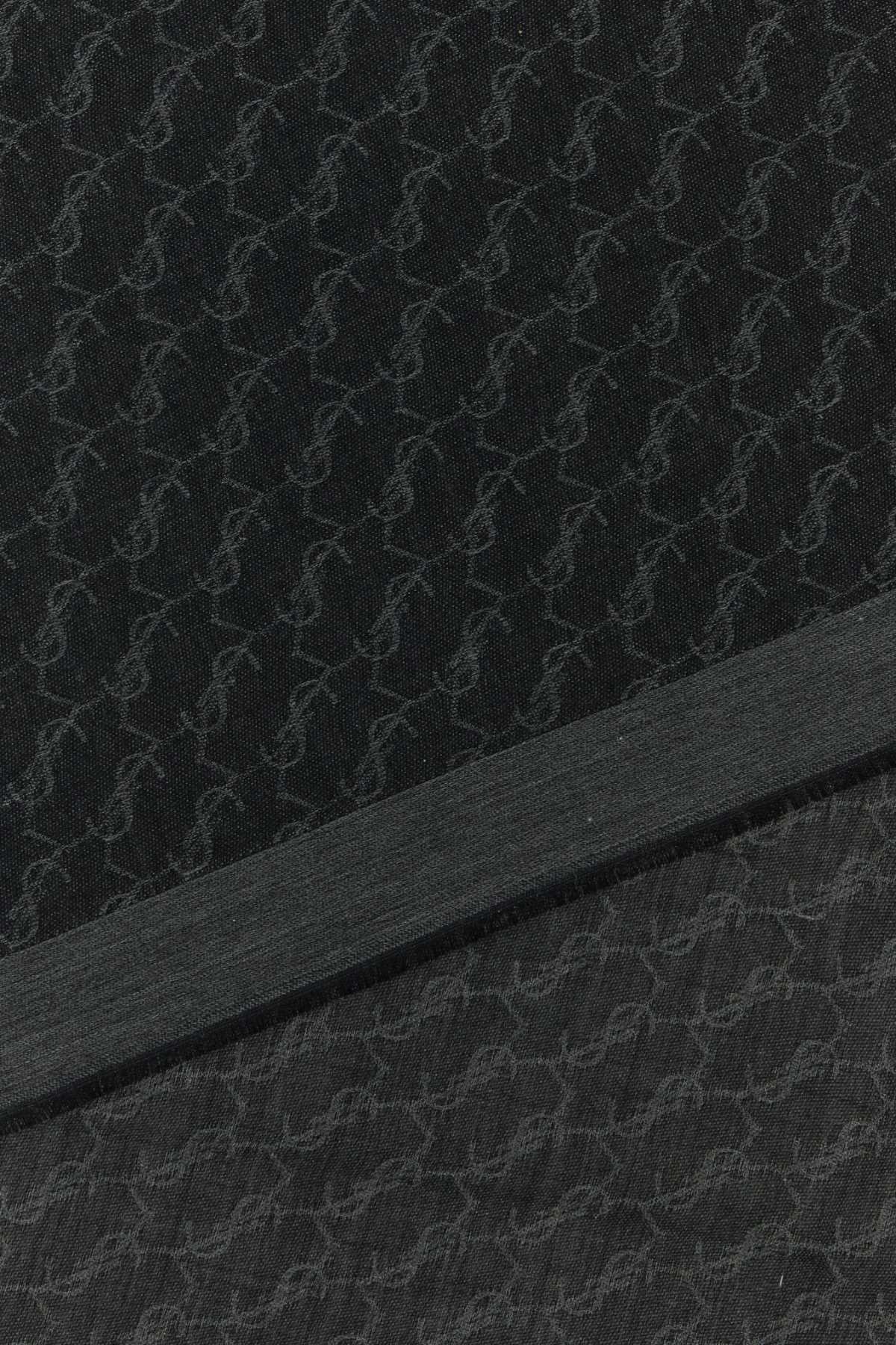 Saint Laurent Men Embroidered Cashmere Scarf SAINT LAURENT