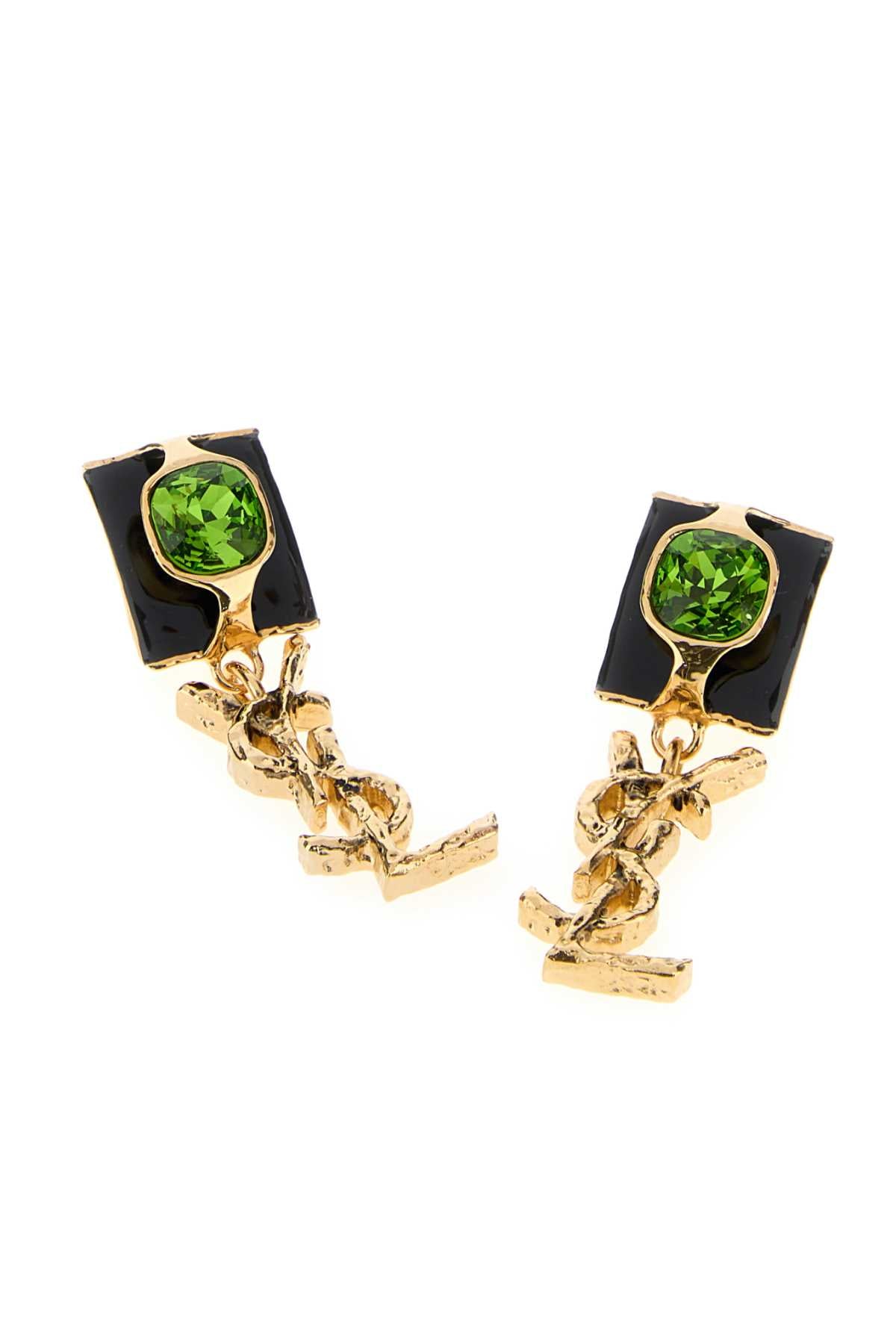 Saint Laurent Women Multicolor Metal Cassandre Earrings SAINT LAURENT
