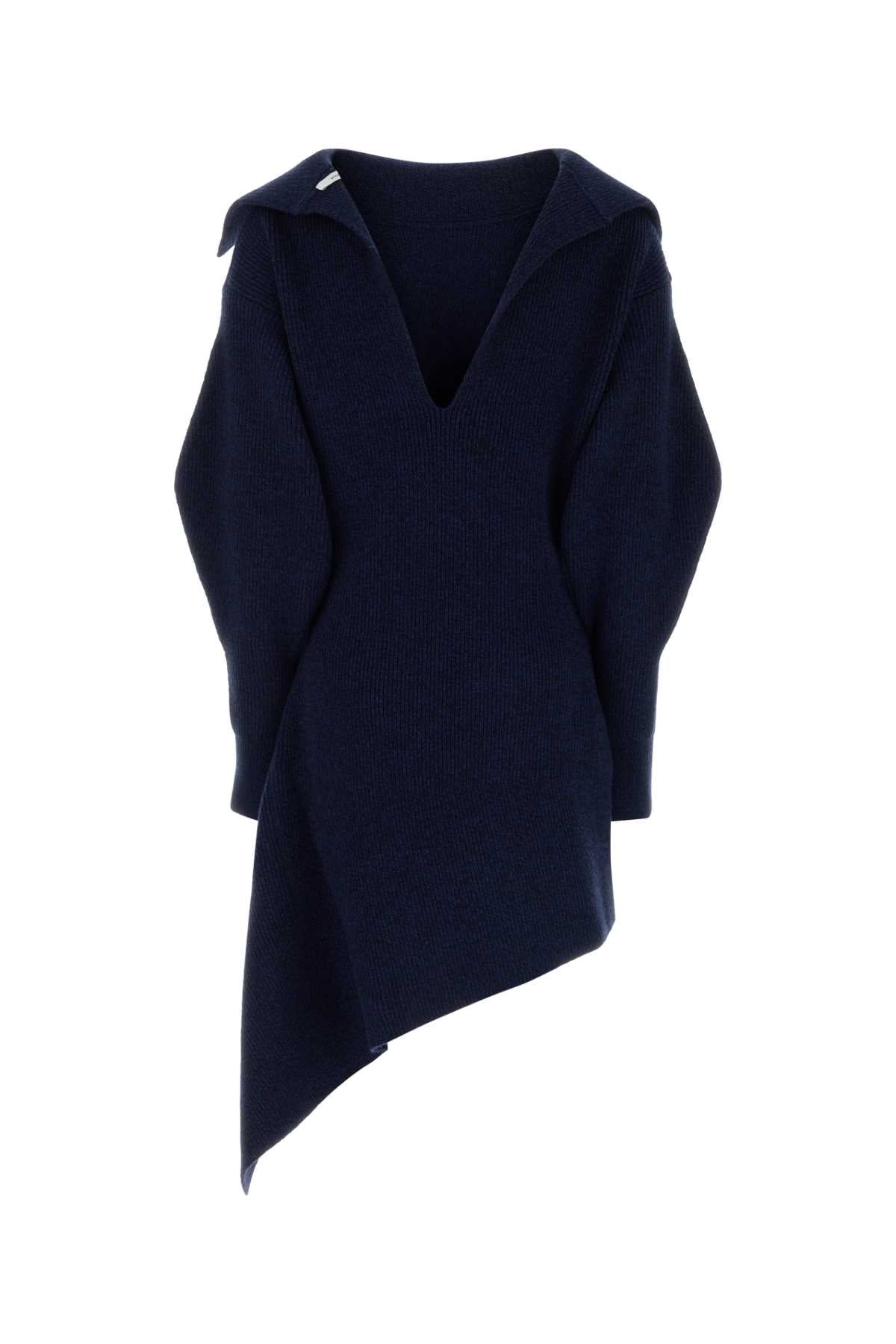 Givenchy Women High Neck Slashed Knitted Dress GIVENCHY