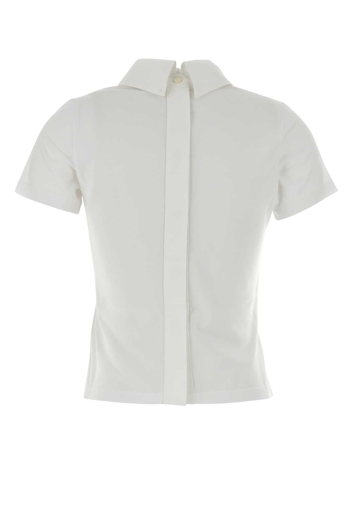 Givenchy Women White Cotton T-Shirt GIVENCHY